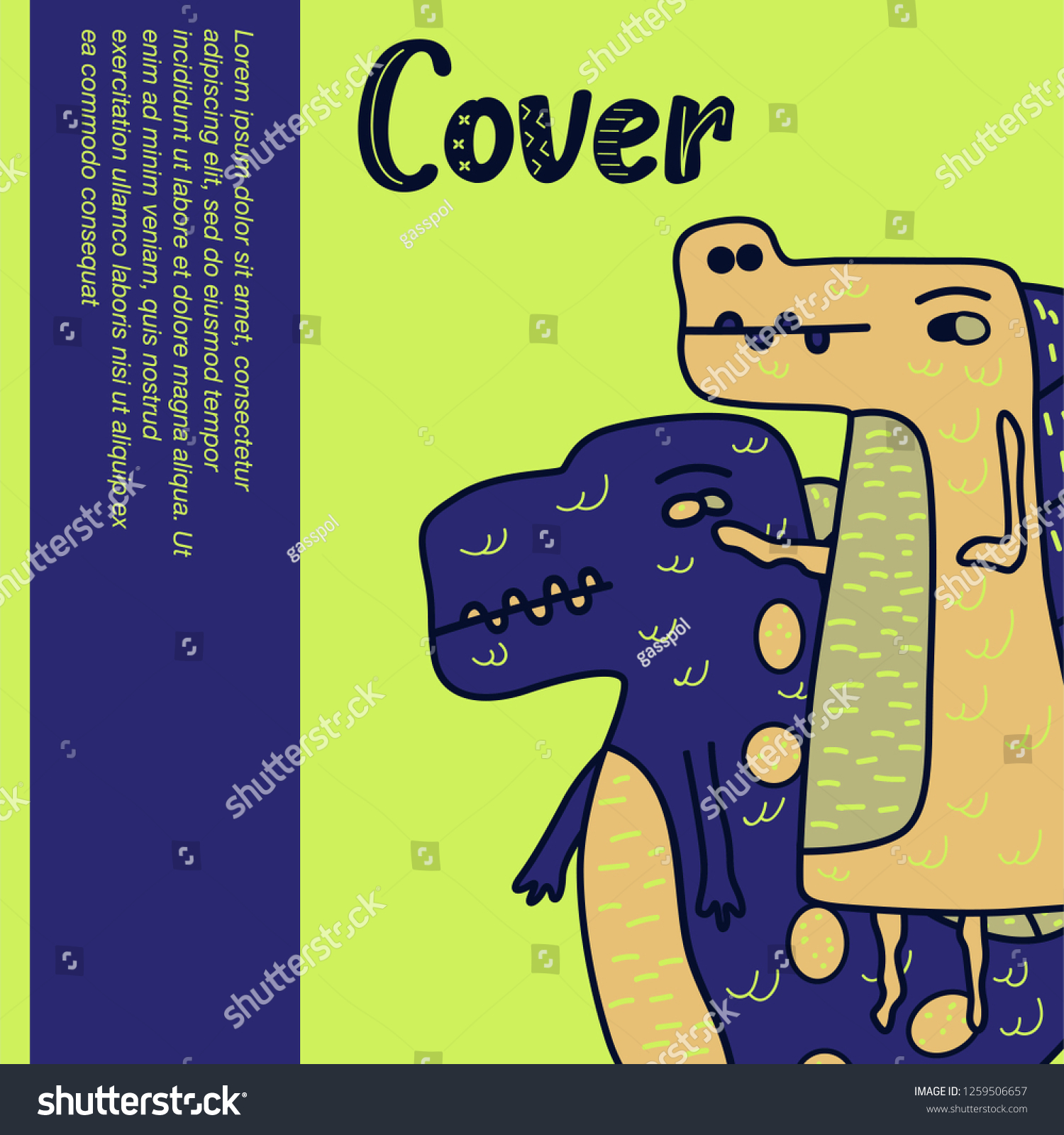 Vector Illustration Dinosaur Vector De Stock Libre De Regal As Shutterstock