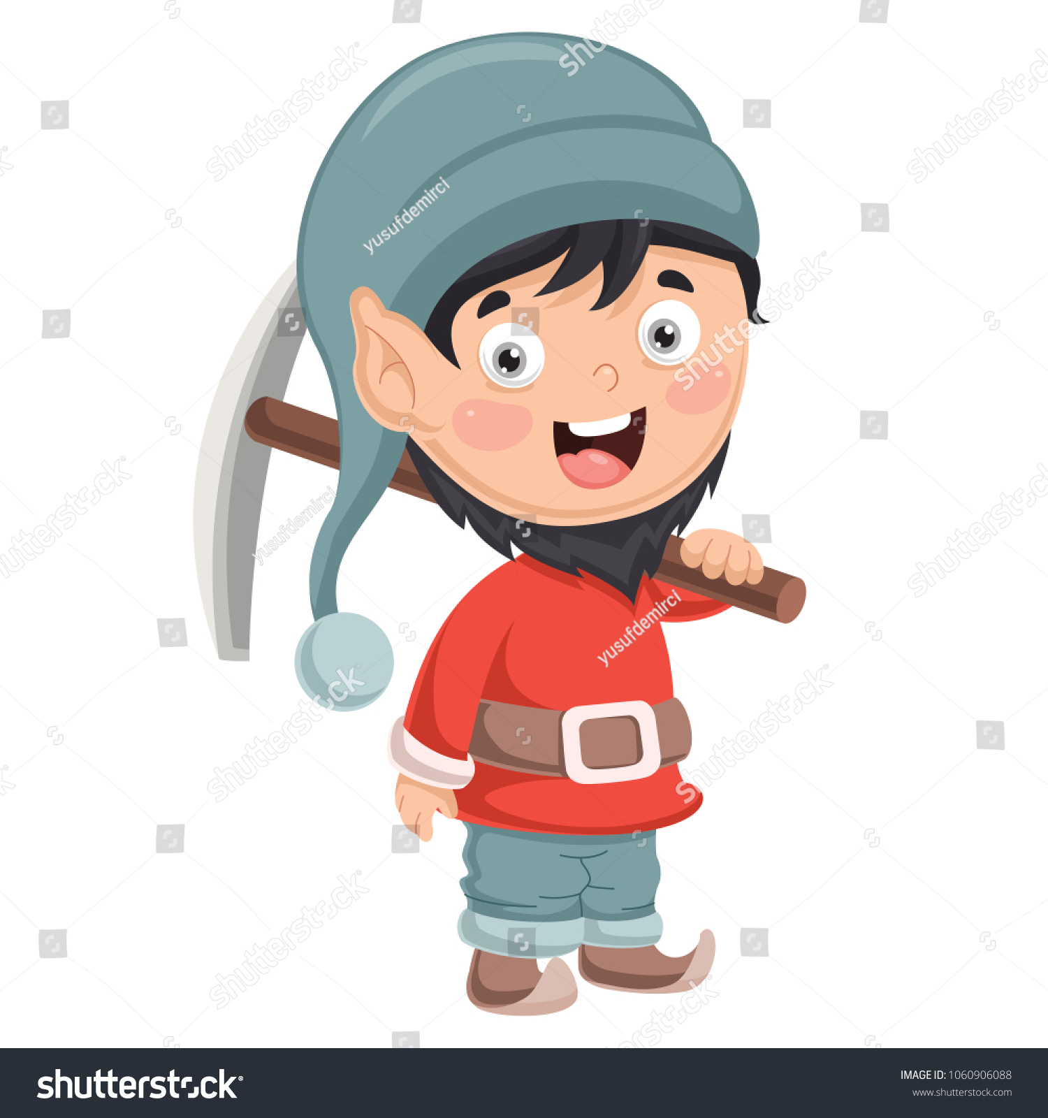 recommend clip art: Vector Illustration Of Dwarf
