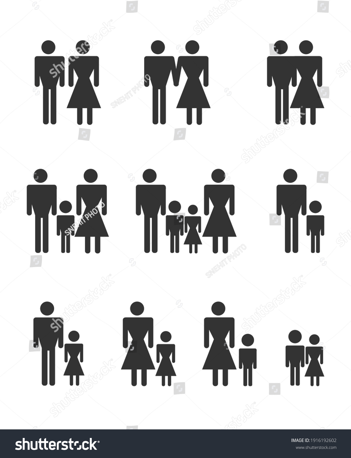 Mother and son black and white Stock Illustrations, Images & Vectors ...