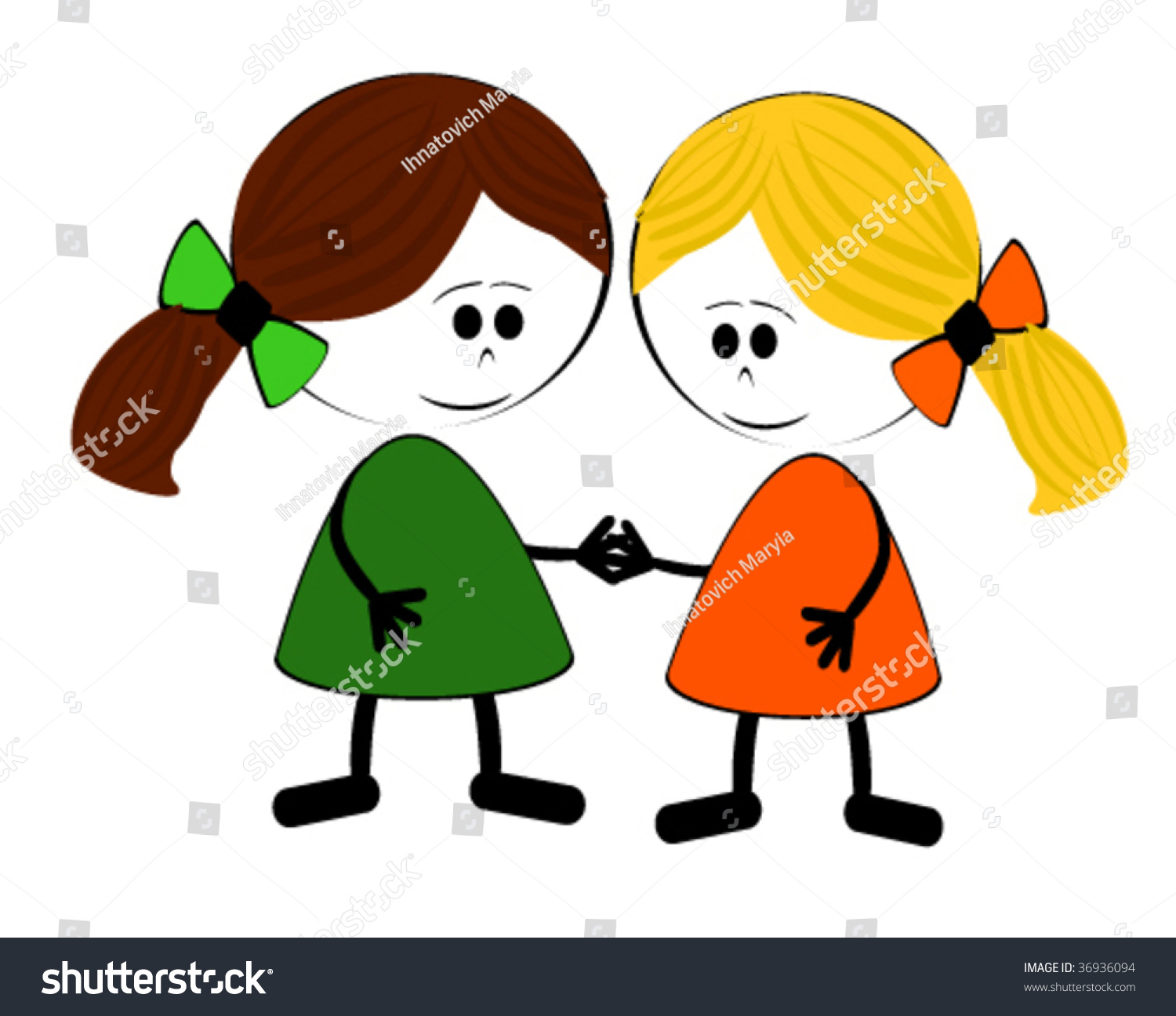 Vector Illustration Friendship Stock Vector 36936094 - Shutterstock