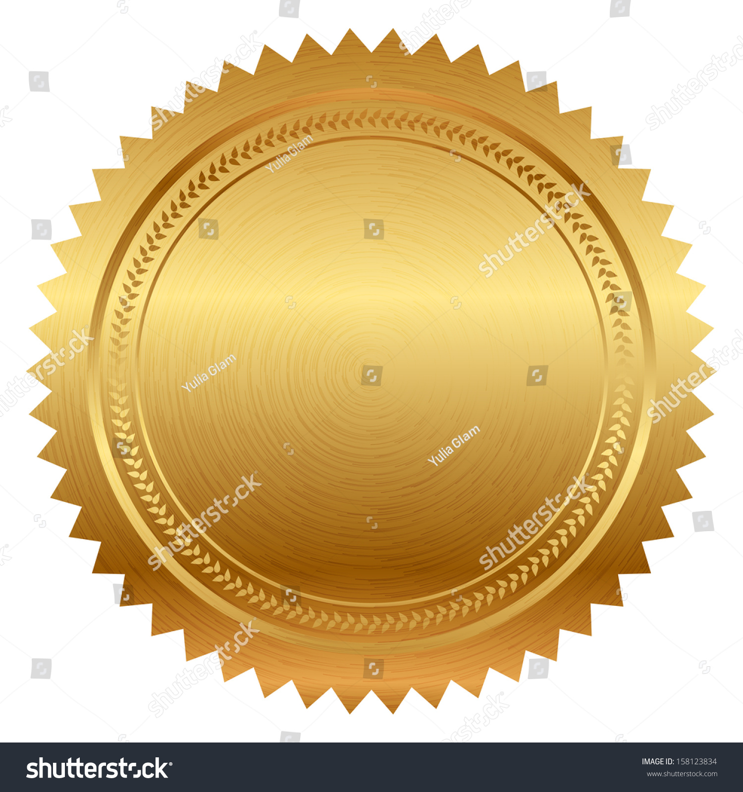 Vector Illustration Of Gold Seal - 158123834 : Shutterstock