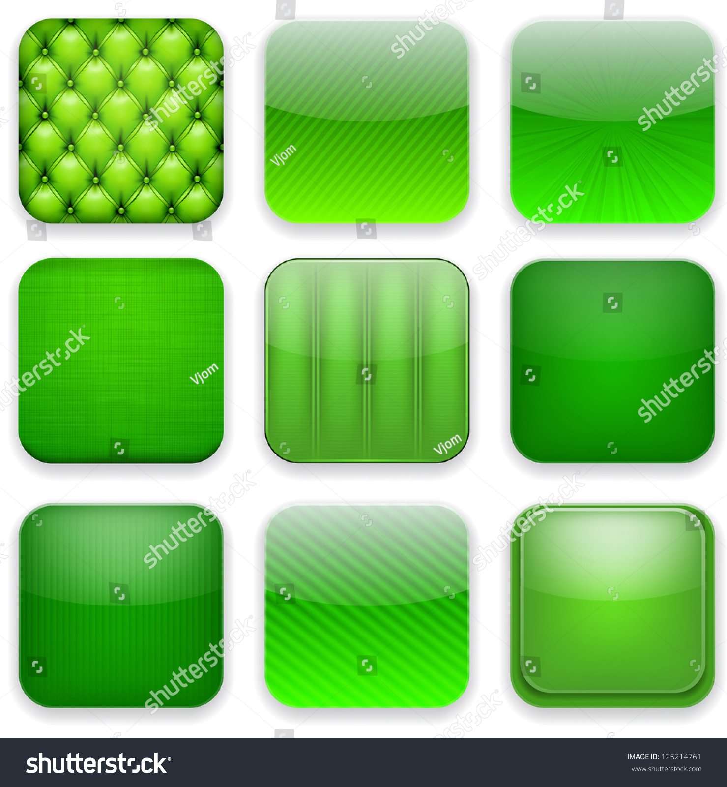 Vector Illustration Green Highdetailed Apps Icon Stock Vector (Royalty ...