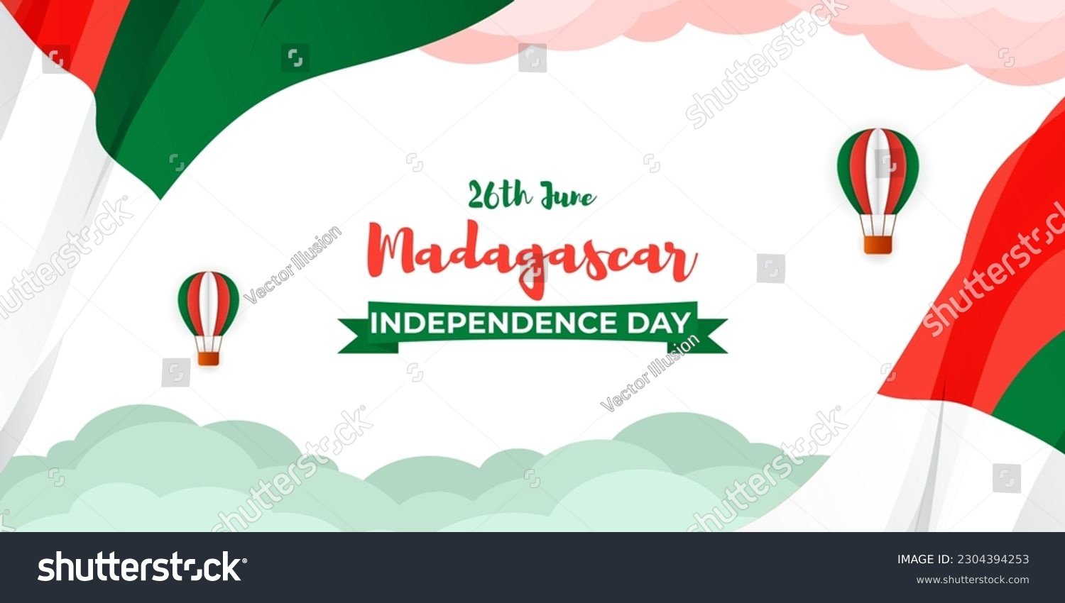 SVG of Vector illustration of Happy Djibouti Independence Day social media story feed mockup template svg
