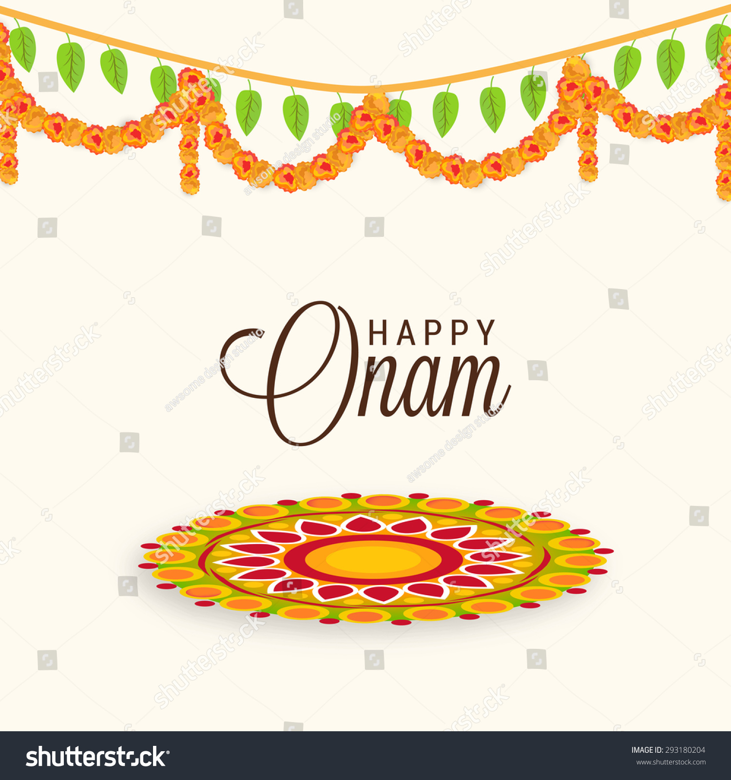 vector illustration happy onam decoration rangoli stock vector royalty free 293180204 https www shutterstock com image vector vector illustration happy onam decoration rangoli 293180204