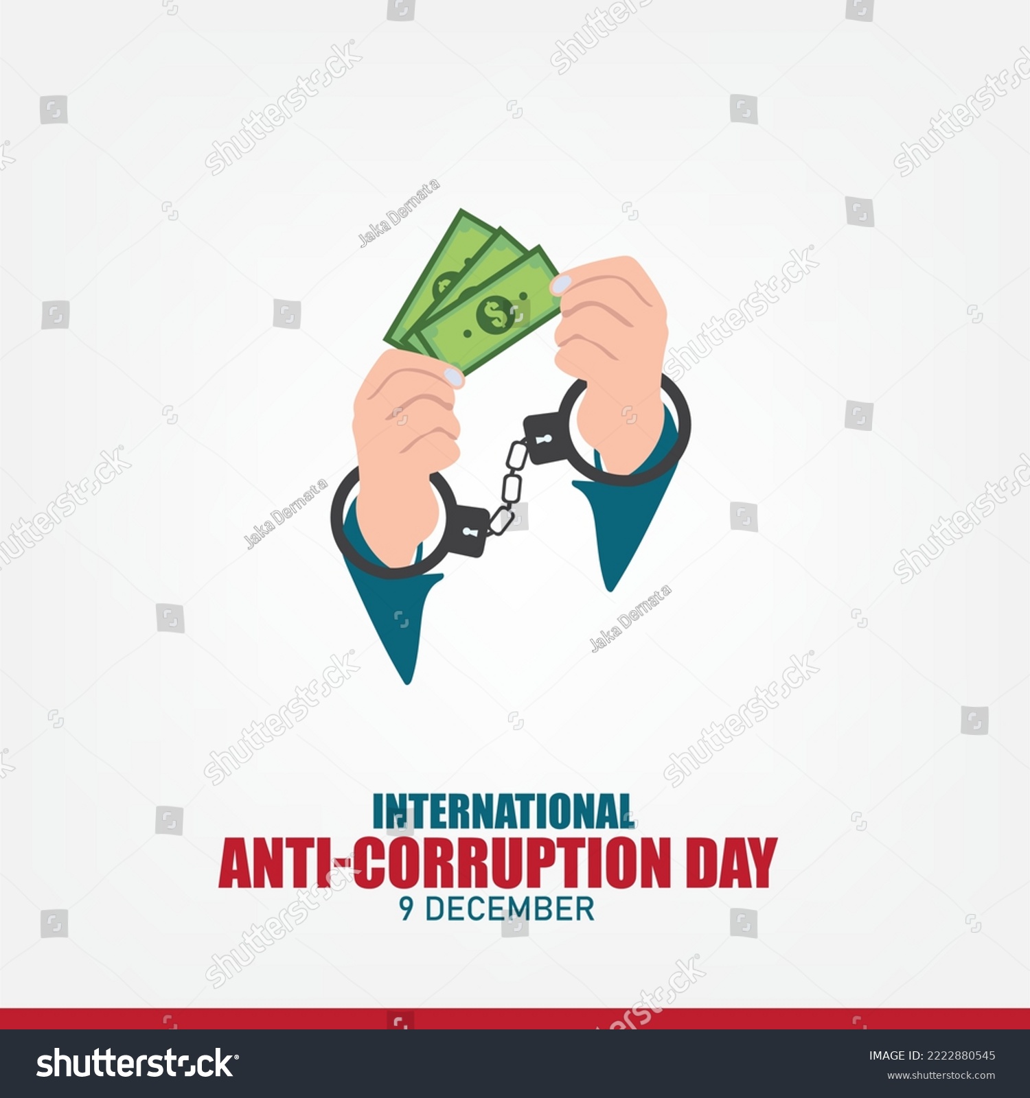 SVG of Vector illustration of International Anti-Corruption Day. Simple and Elegant Design svg