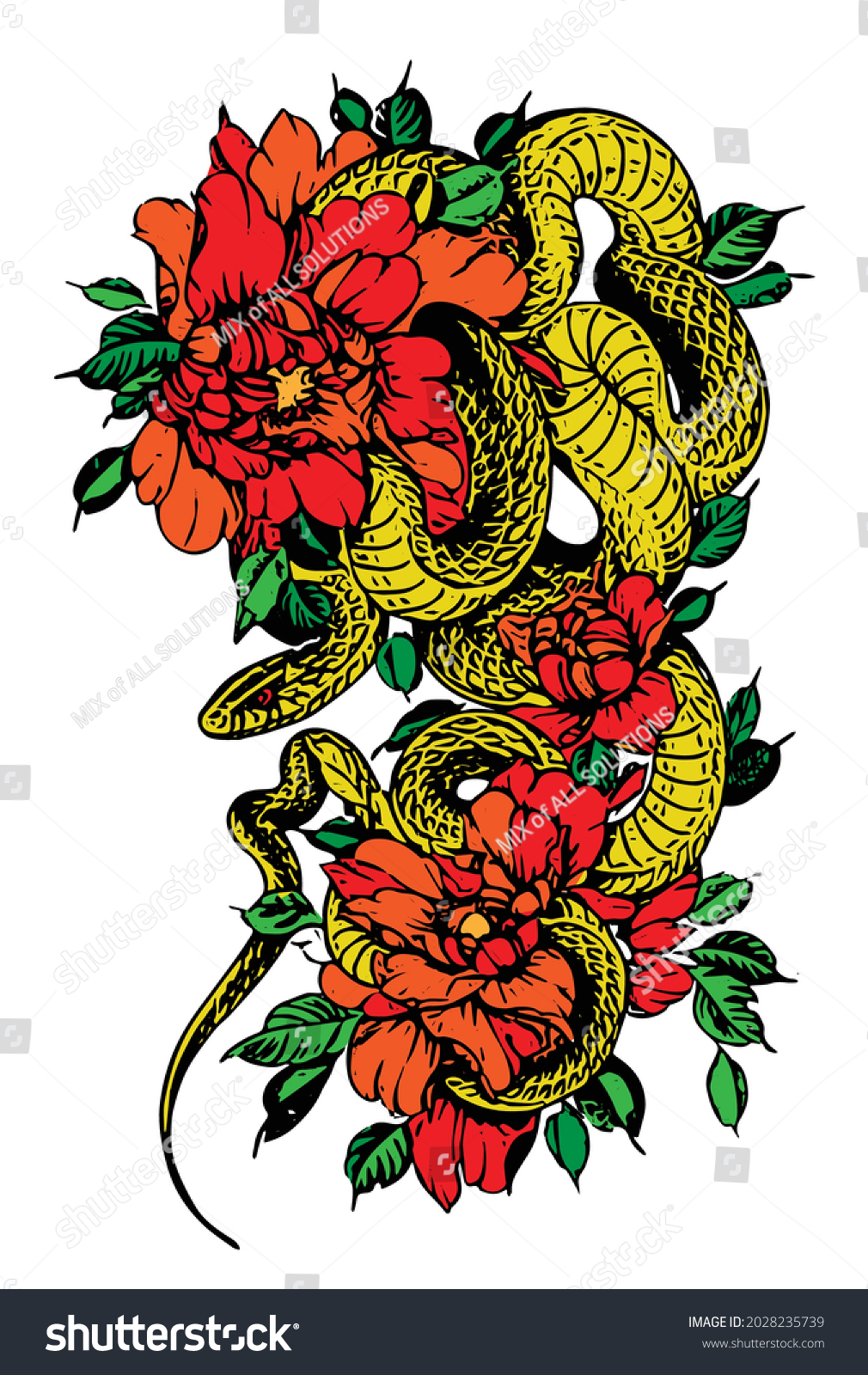 2,999 Japanese snake tattoo Images, Stock Photos & Vectors | Shutterstock