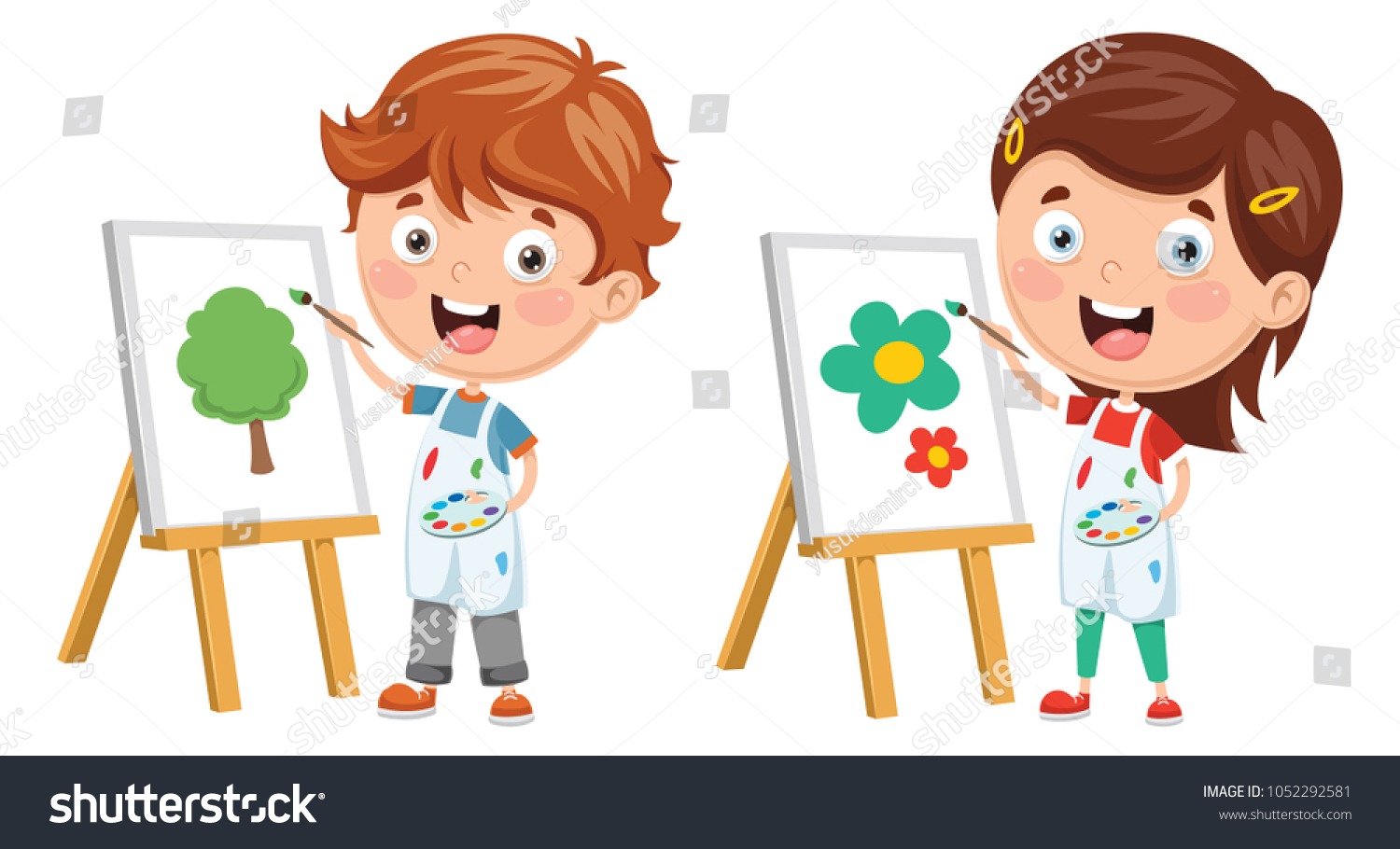 119,025 Kids painting Stock Illustrations, Images & Vectors | Shutterstock