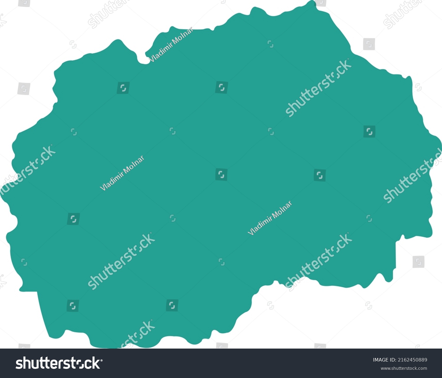 Vector Illustration Macedonia Map Stock Vector Royalty Free   Stock Vector Vector Illustration Of Macedonia Map 2162450889 