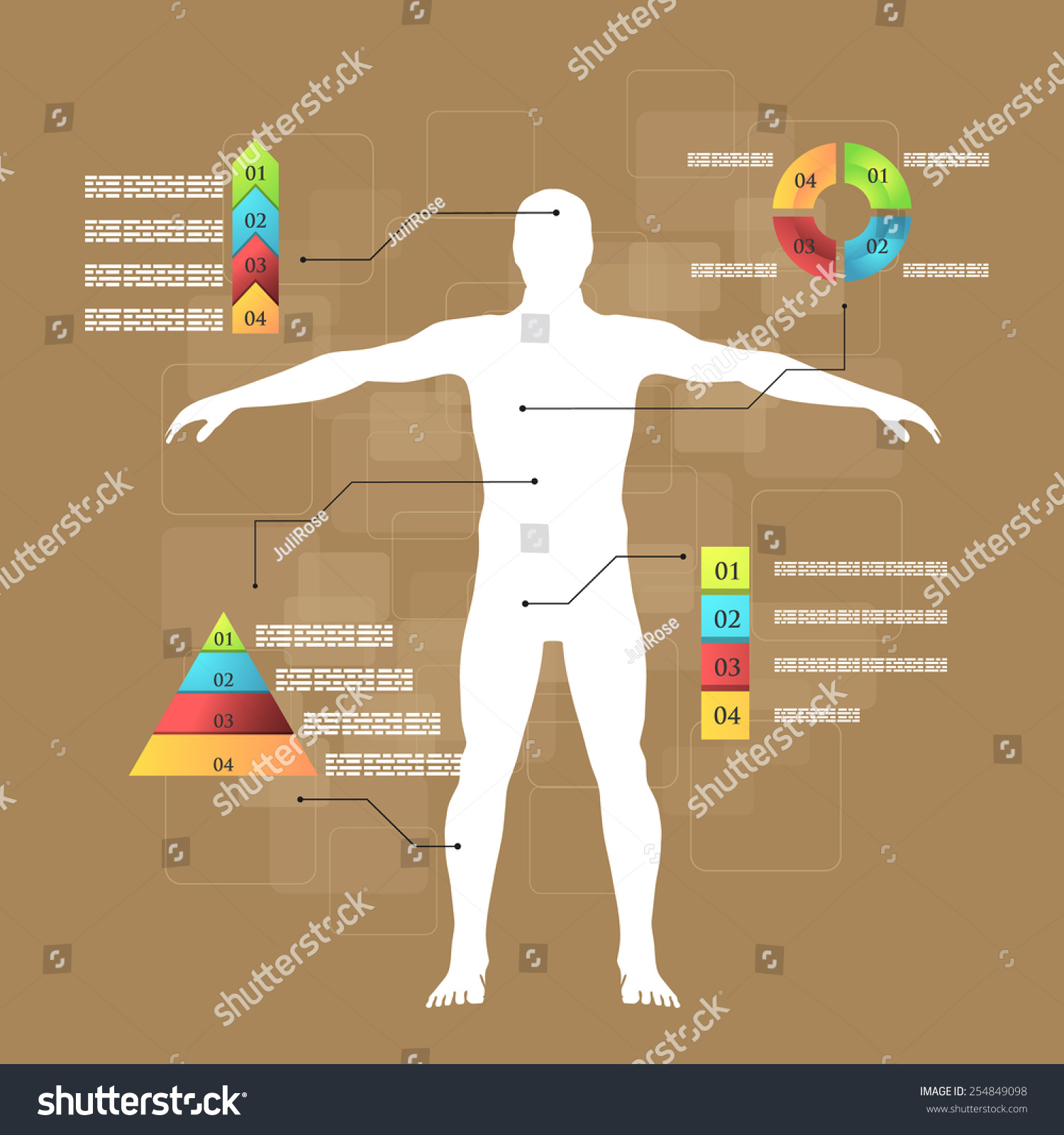 Vector Illustration Of Medicine Infographics. Schematic Description Of ...