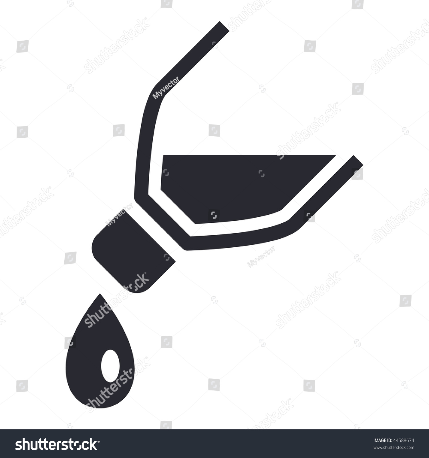 Vector Illustration Modern Icon Depicting Bottle Stock Vector 44588674 ...