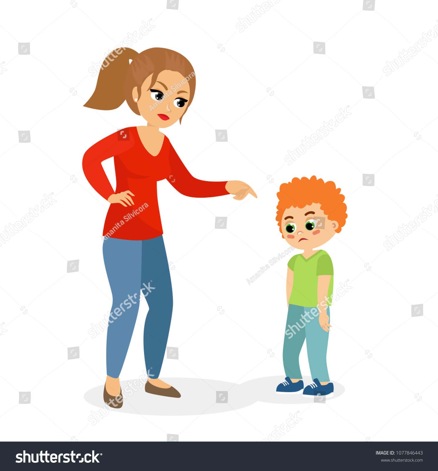 4,106 Mother shouting child Images, Stock Photos & Vectors | Shutterstock