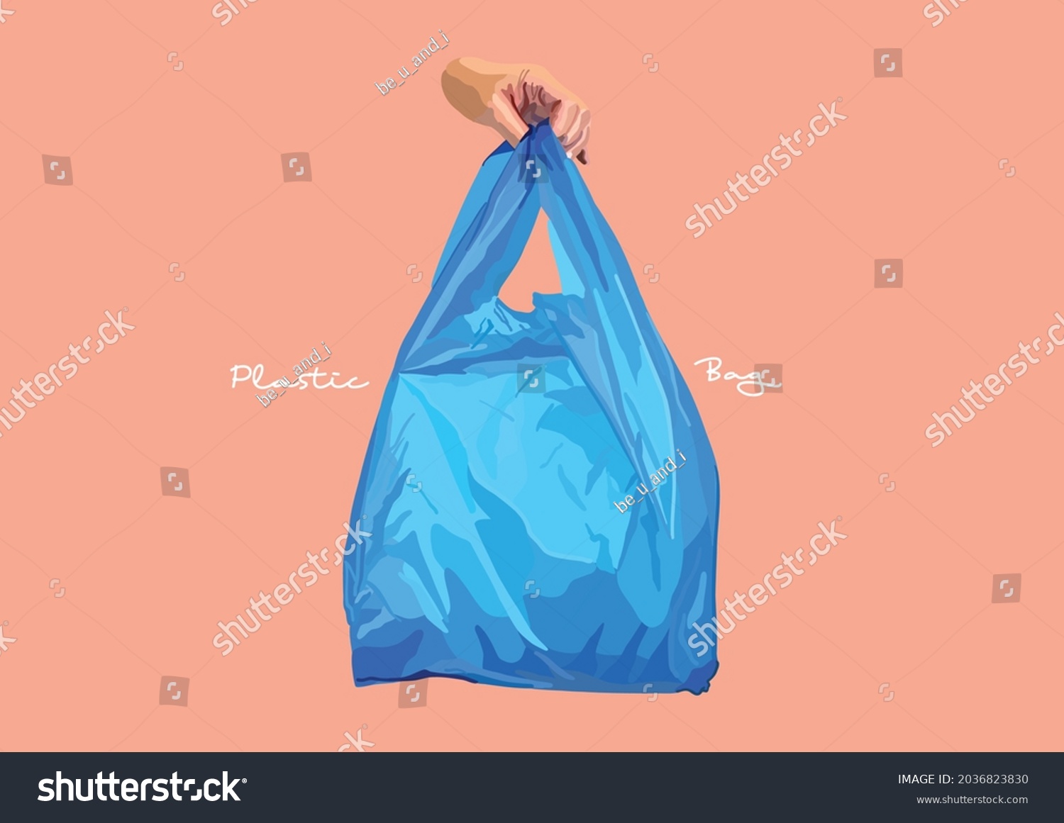 Vector Illustration Plastic Bags Stock Vector Royalty Free Shutterstock