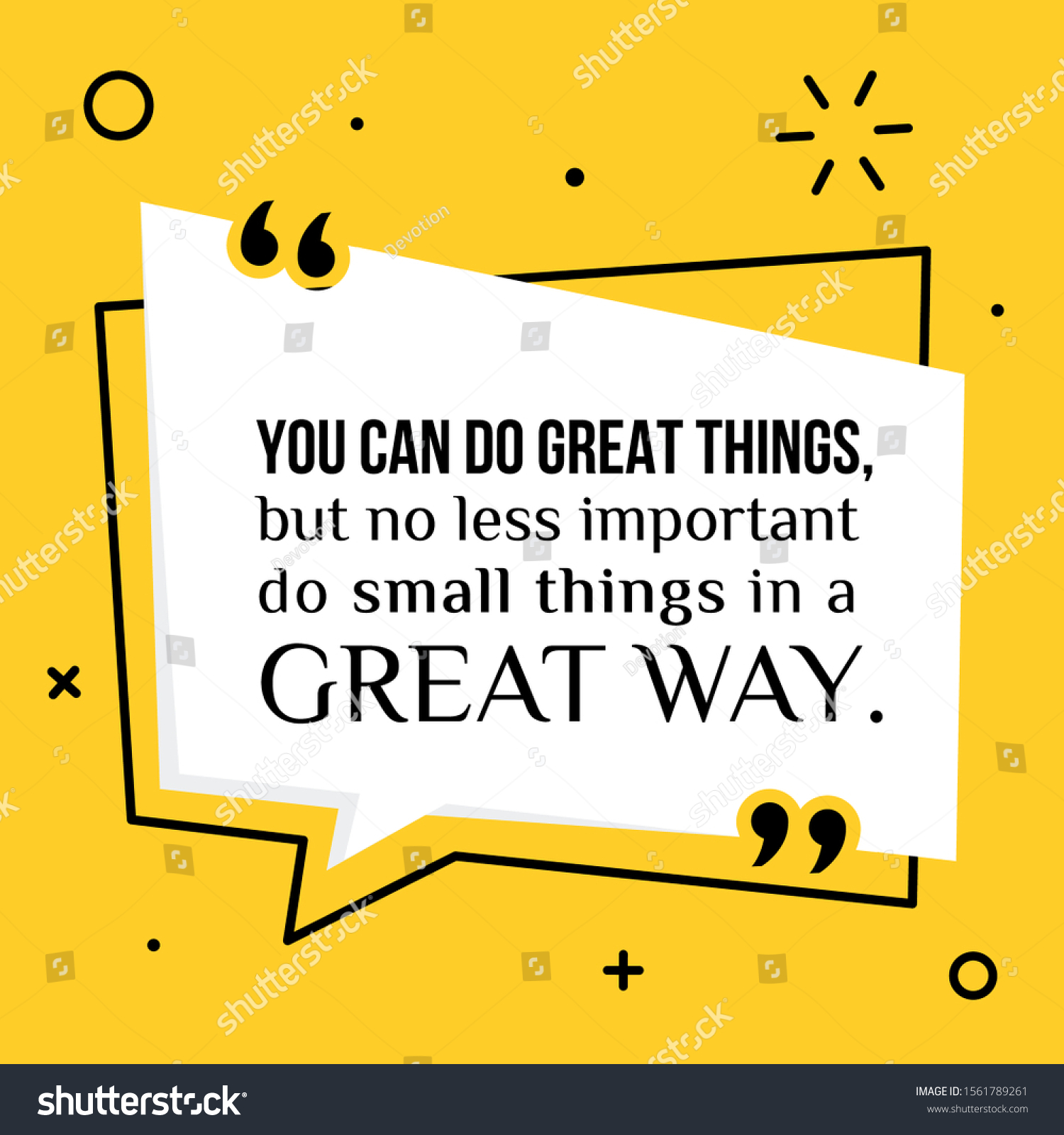 SVG of Vector illustration of quote. You can do great things, but no less important do small things in a great way svg
