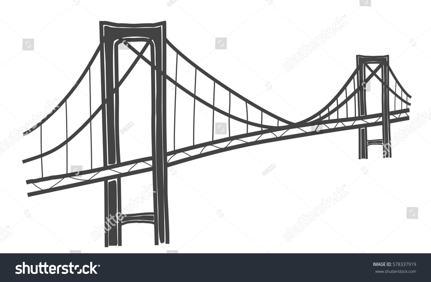 Download Vector Illustration Rainbow Bridge Tokyo Stock Vector ...