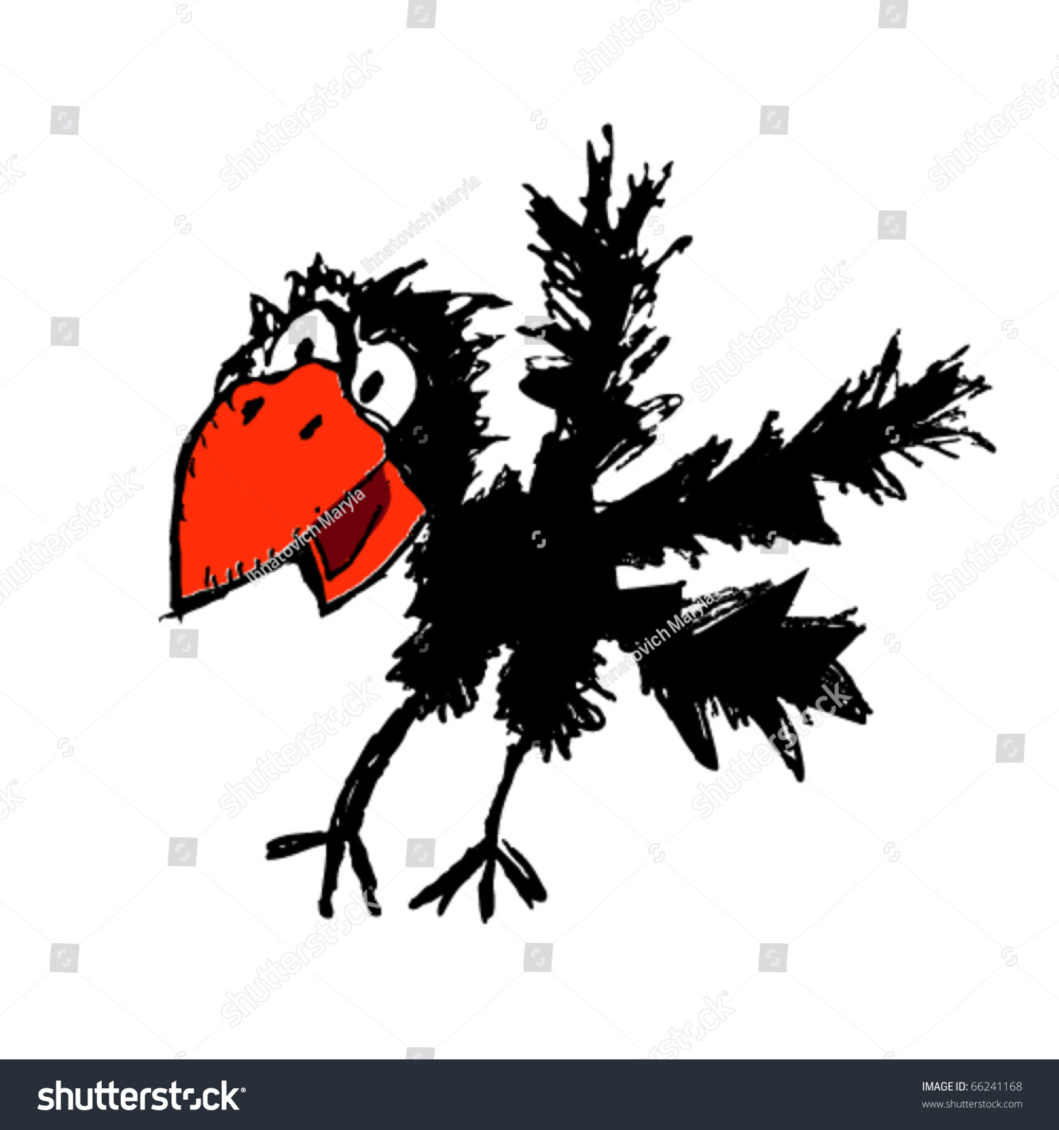 Vector Illustration Of Raven - 66241168 : Shutterstock