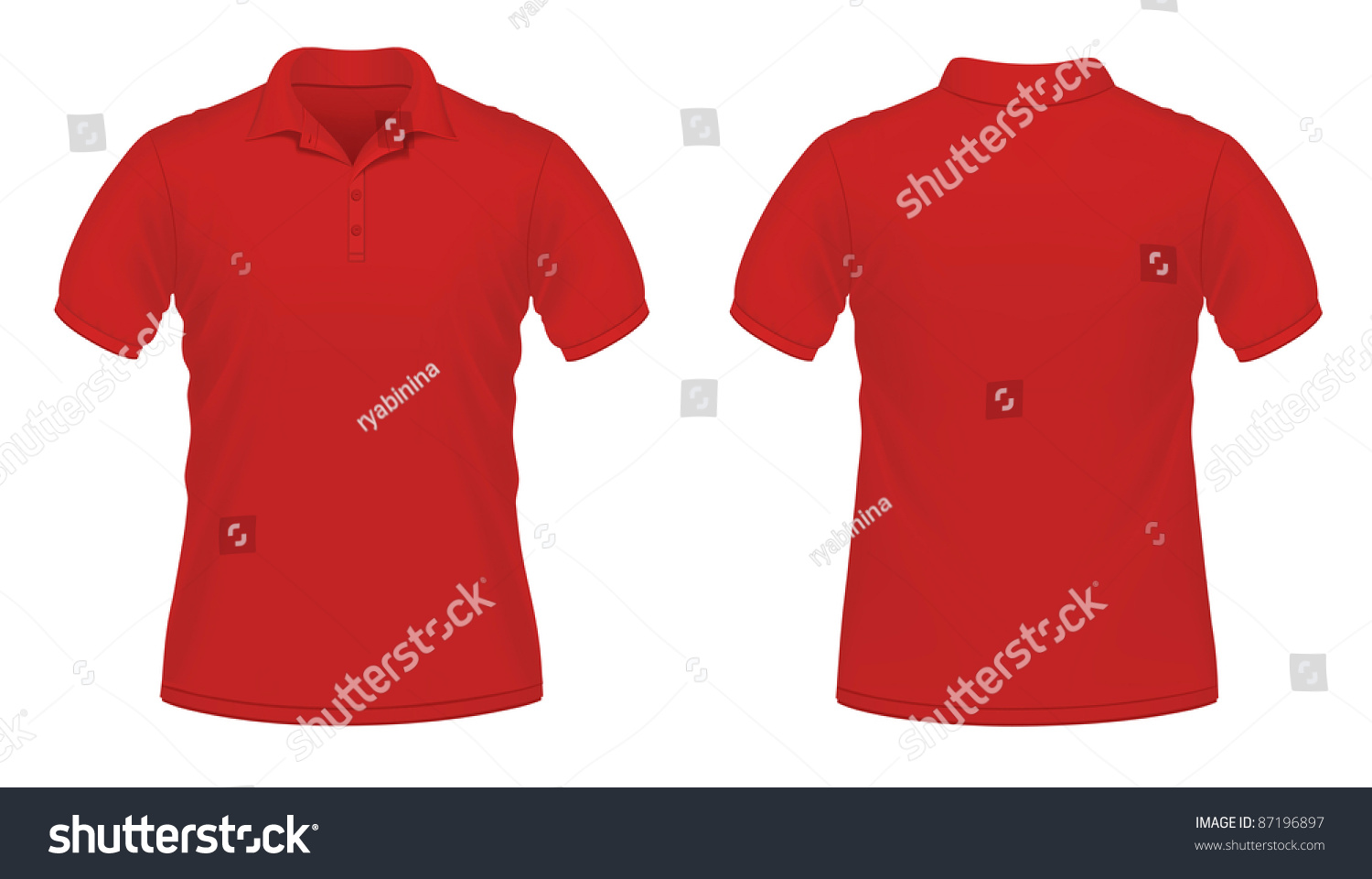 red polo shirt clipart