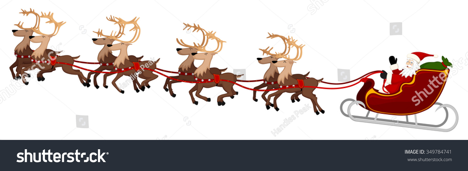 670 Eight reindeer Images, Stock Photos & Vectors | Shutterstock