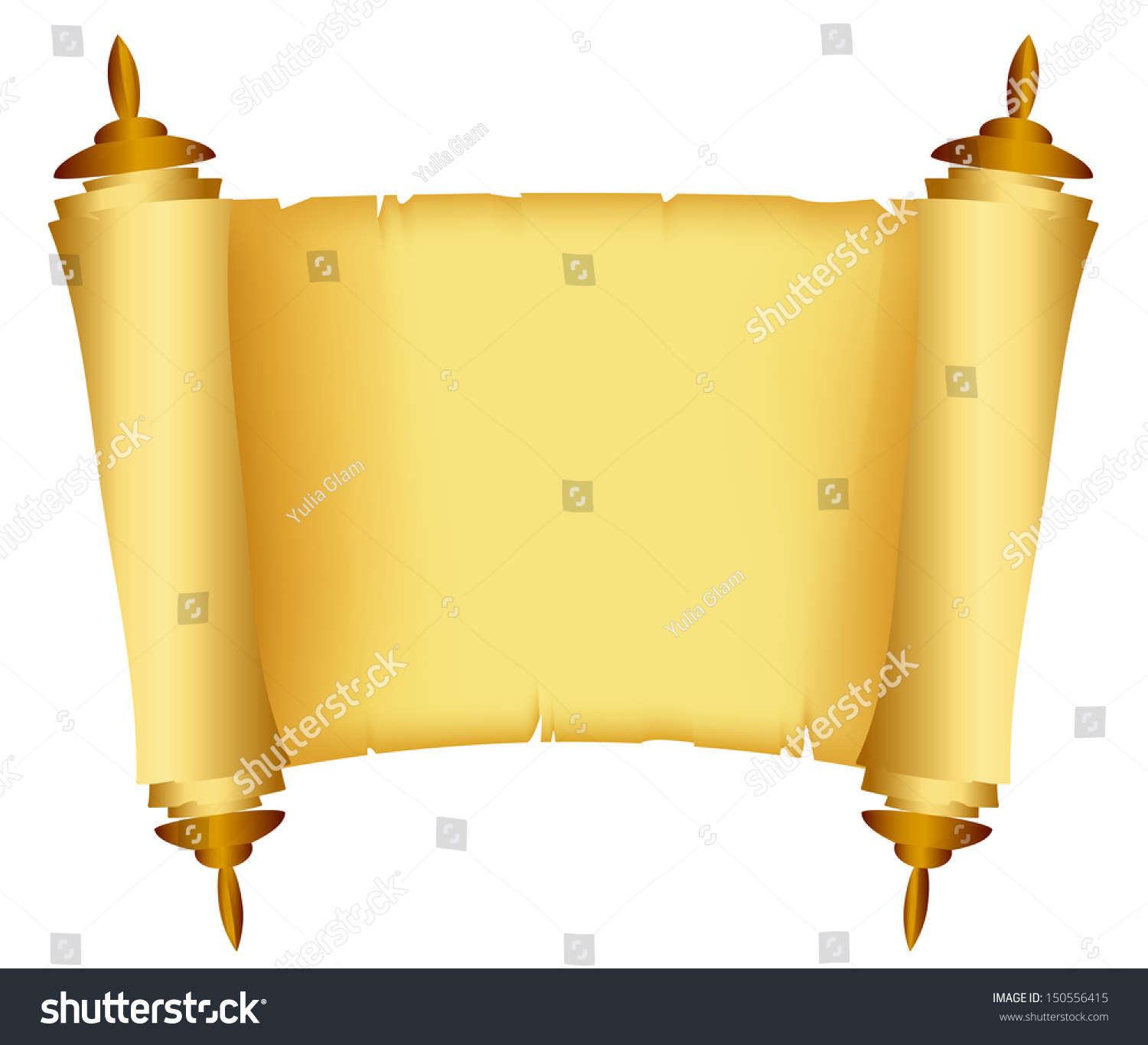 Vector Illustration Of Scroll Of The Law - 150556415 : Shutterstock