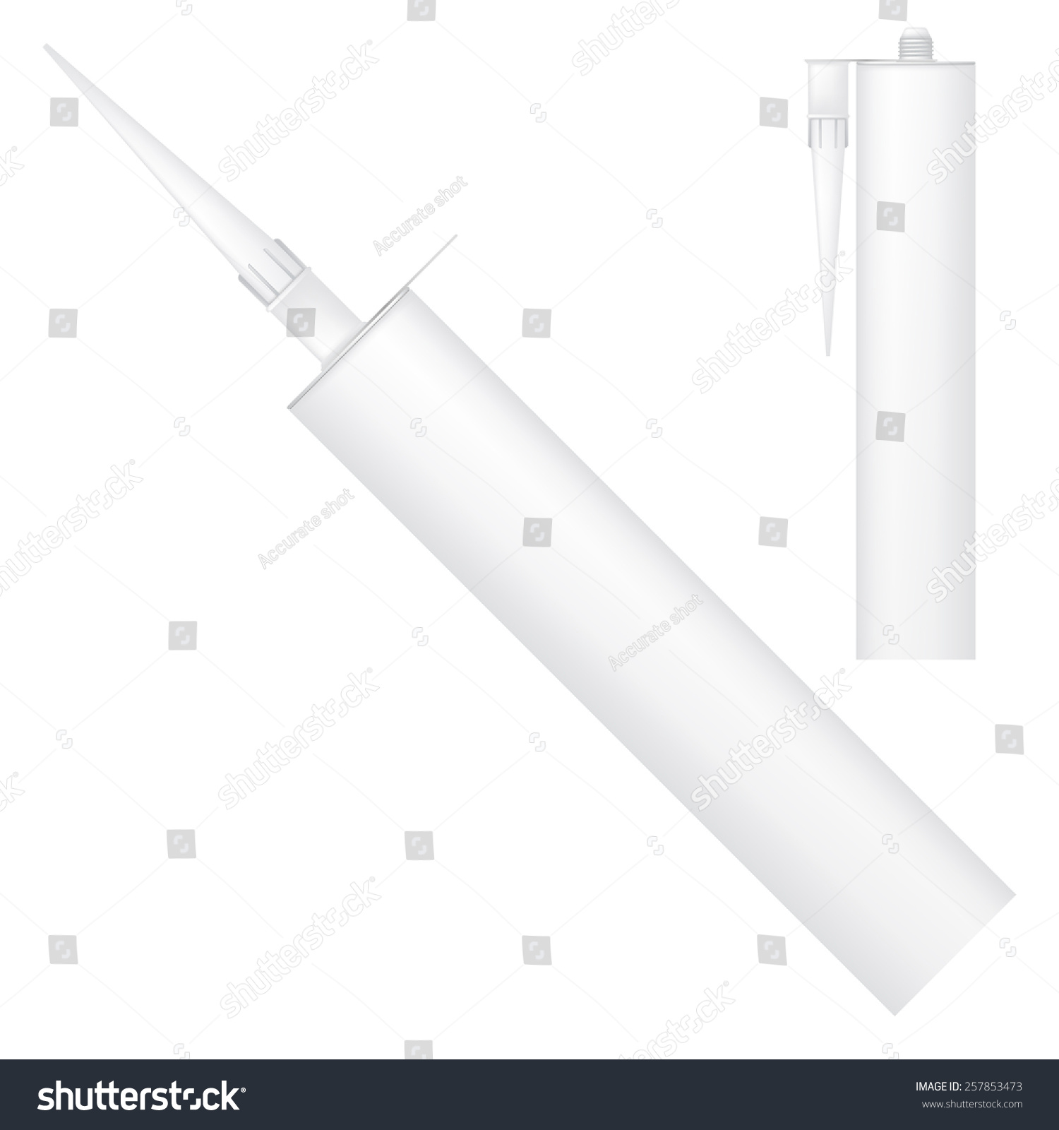 Download Vector Illustration Sealant Tube Mock Silicone Stock Vector Royalty Free 257853473