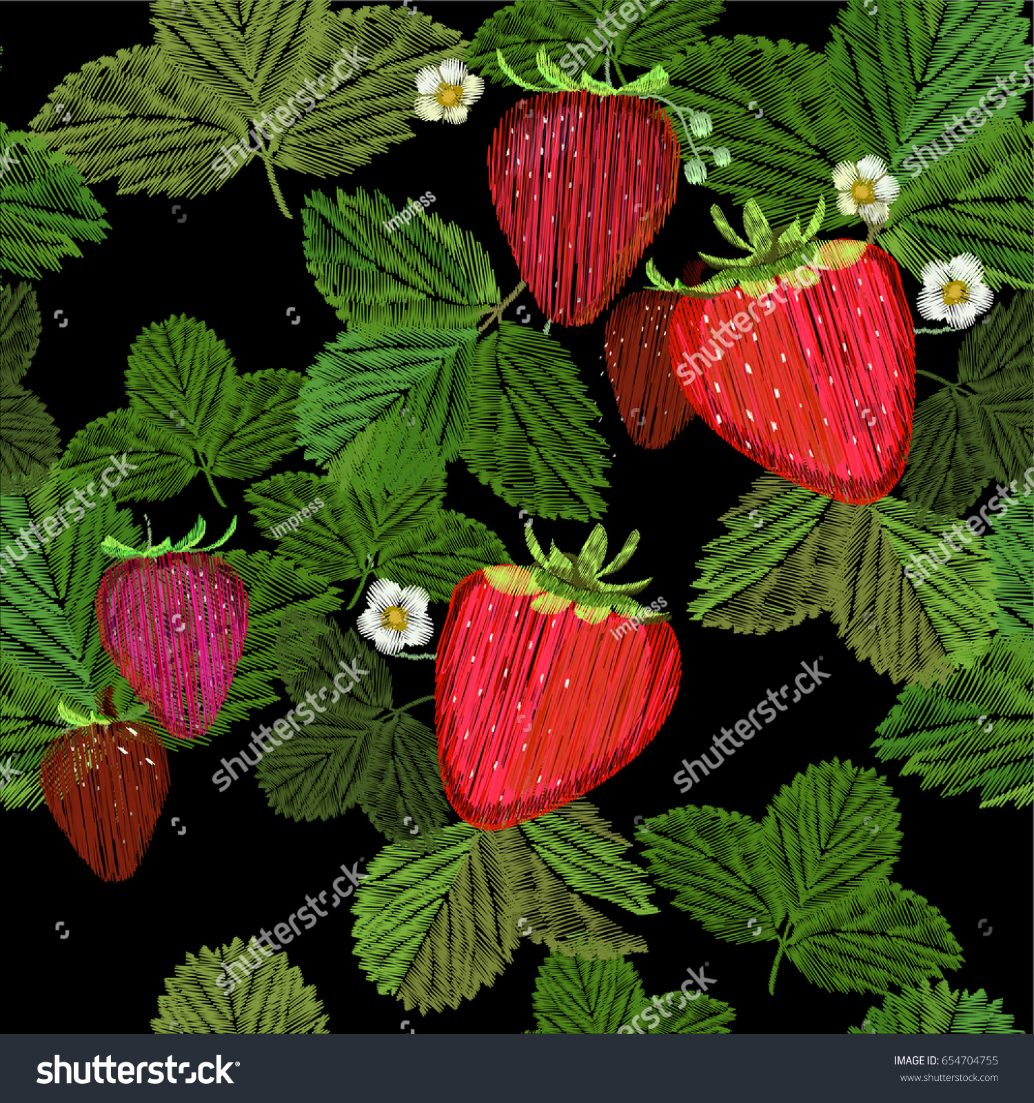 Vector Illustration Seamless Pattern Embroidery Fancywork Stock Vector ...