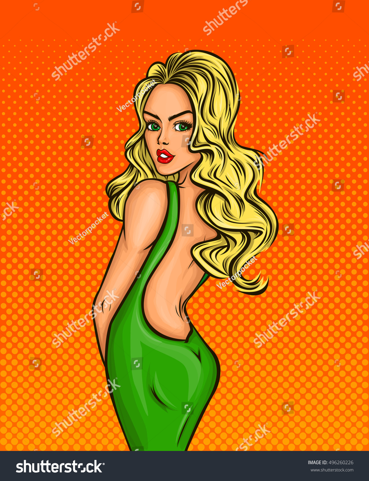 Naked Woman Cartoon Images Stock Photos Vectors Shutterstock