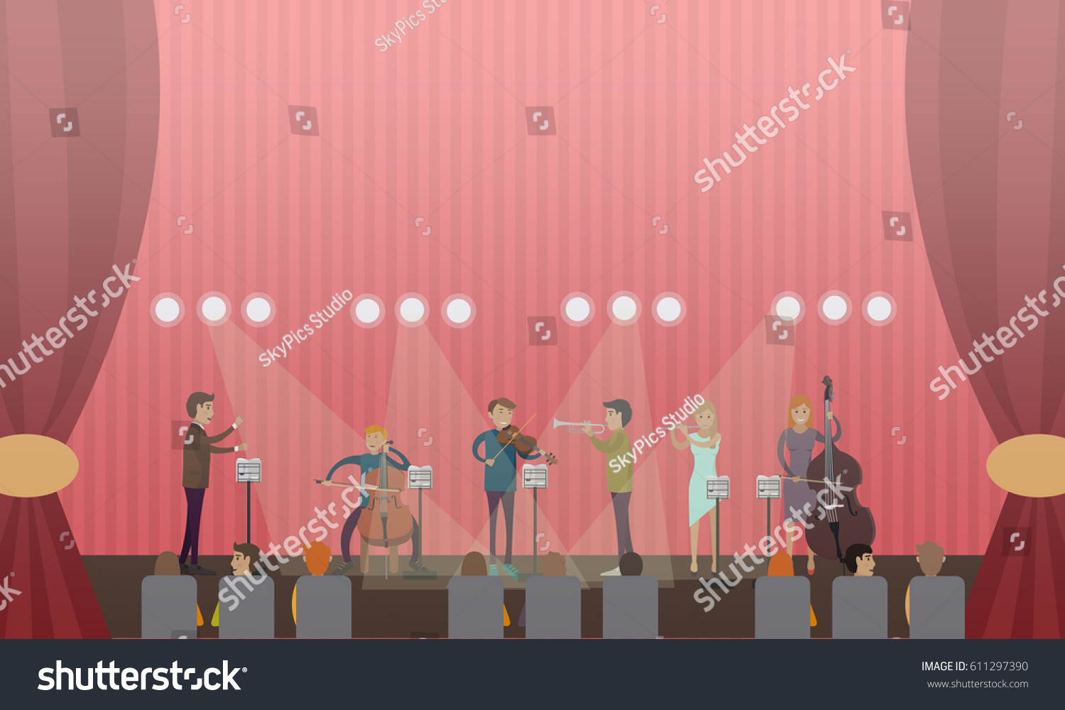 1,198 Stage performance bow Stock Illustrations, Images & Vectors ...