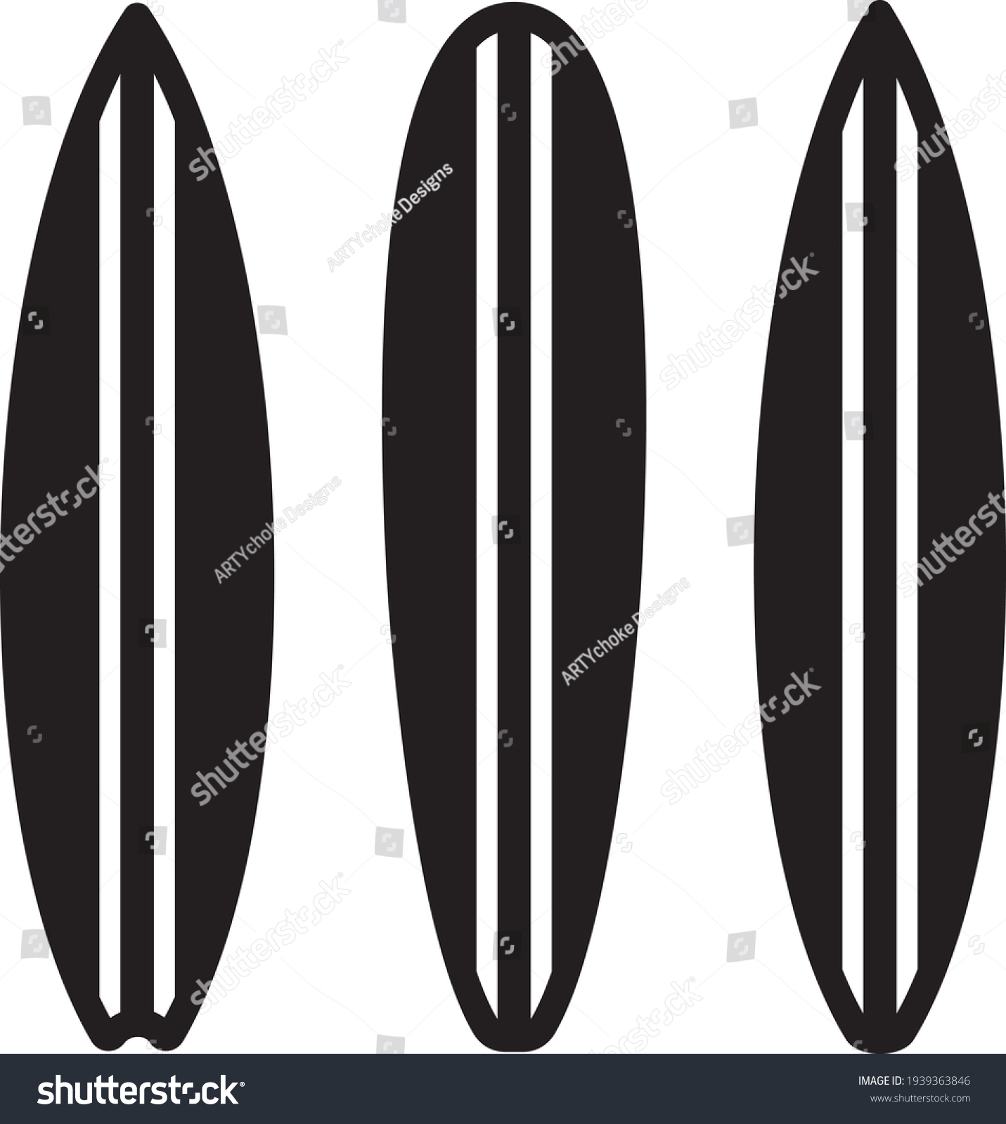 black surfboard designs