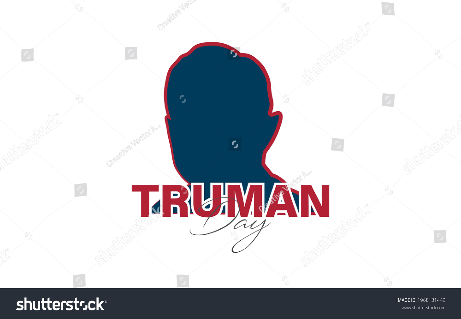 SVG of Vector Illustration of Truman Day. A holiday to celebrate the birth of Harry S. Truman. svg