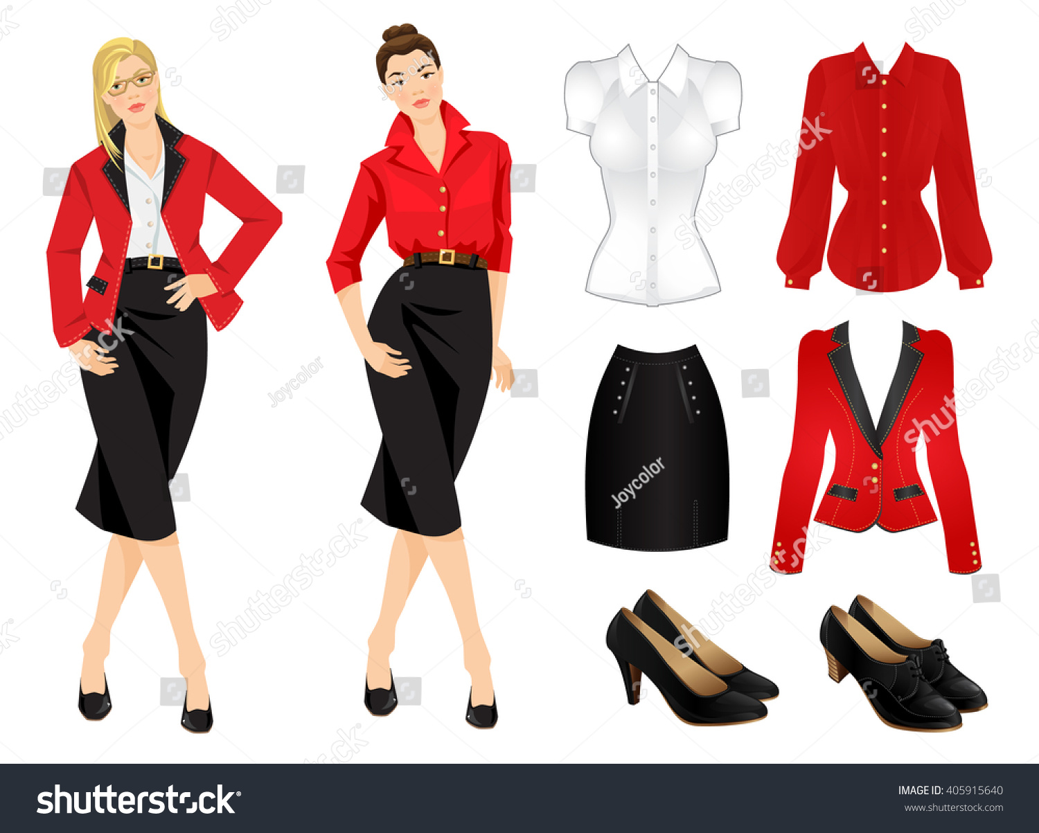 red formal jacket ladies