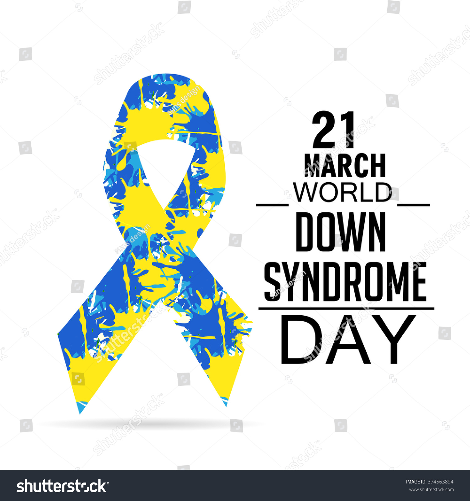 Vector Illustration World Down Syndrome Day Stock Vector (Royalty Free ...