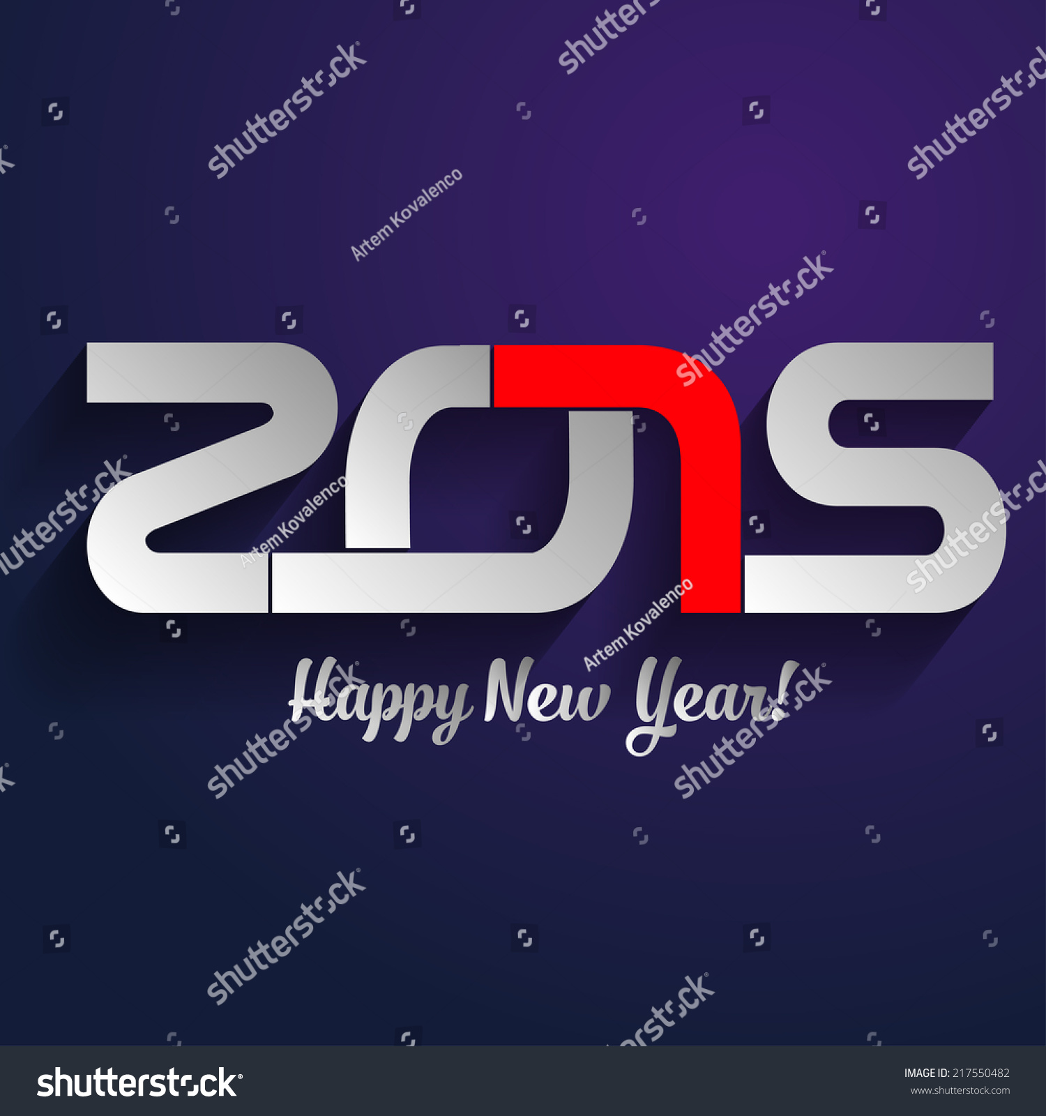 Vector Illustration 2015 Year Stock Vector 217550482 - Shutterstock