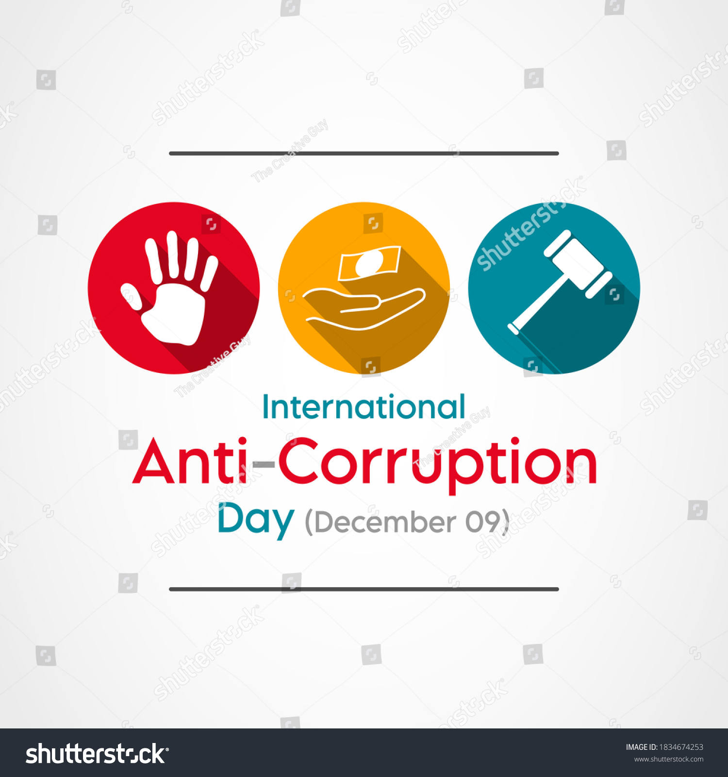 SVG of Vector illustration on the theme of International Anti Corruption day observed each year on December 09th across the globe. svg