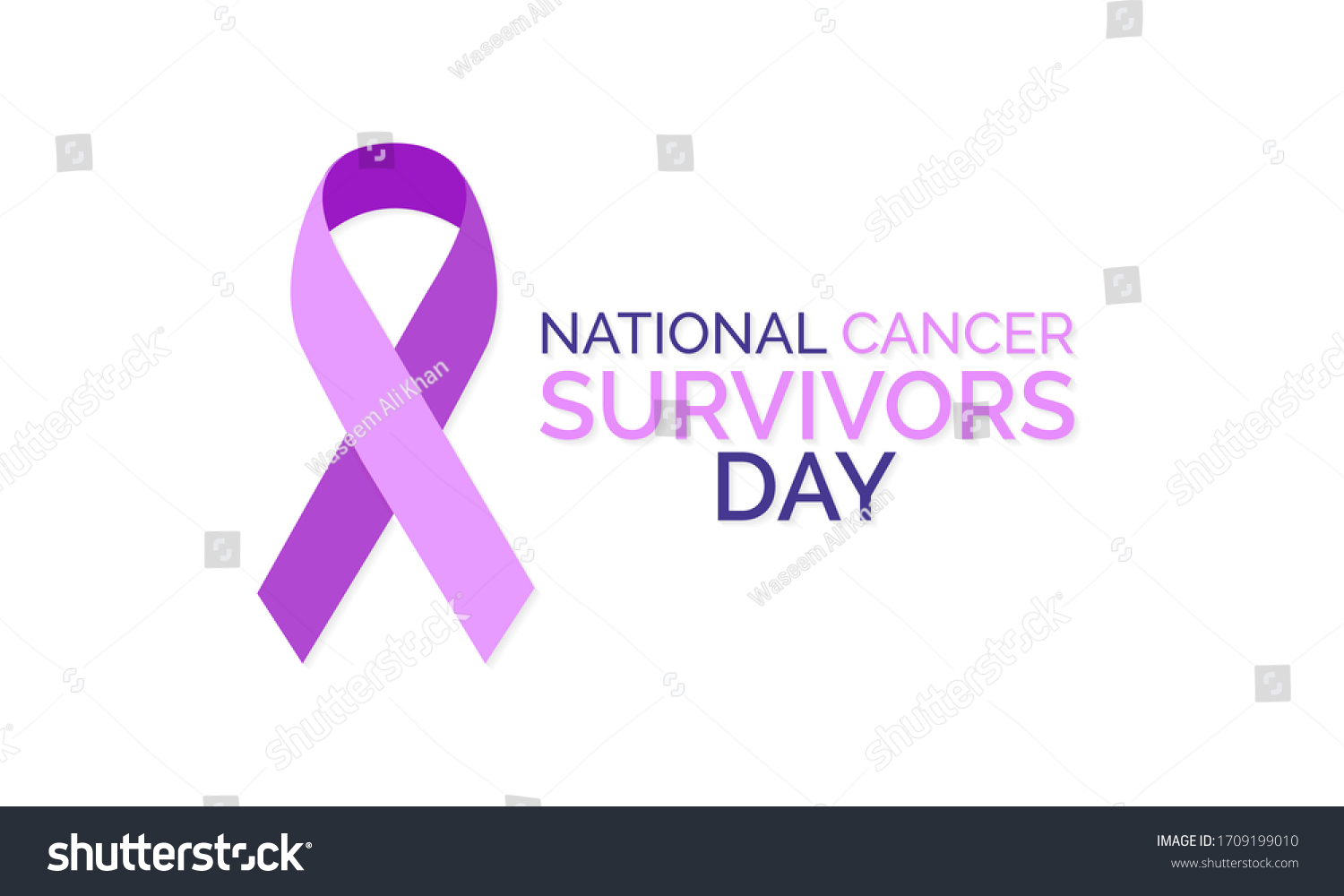 Vector Illustration On Theme National Cancer Stock Vector (Royalty Free ...