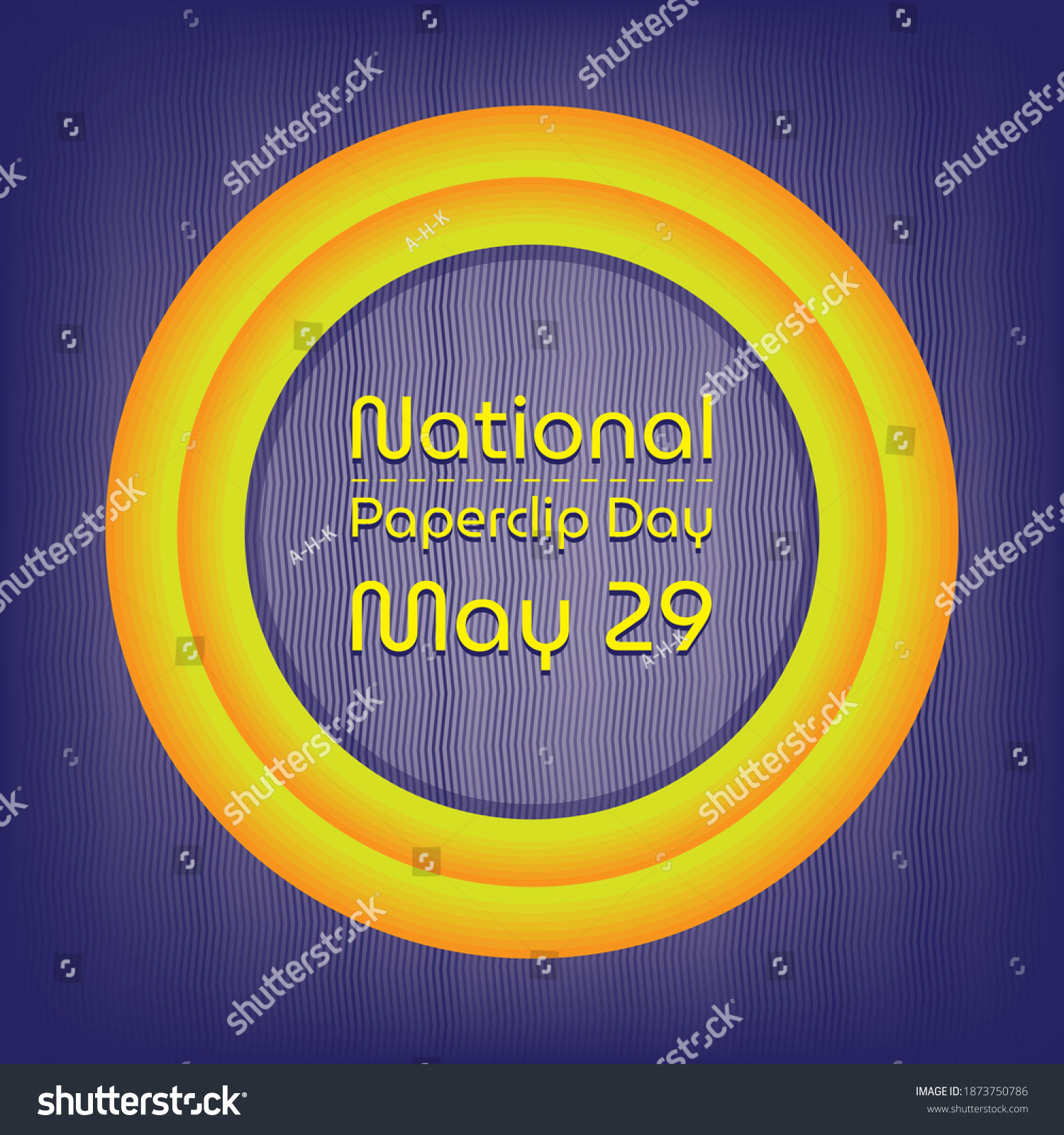 SVG of Vector illustration on the theme of National Paperclip Day svg