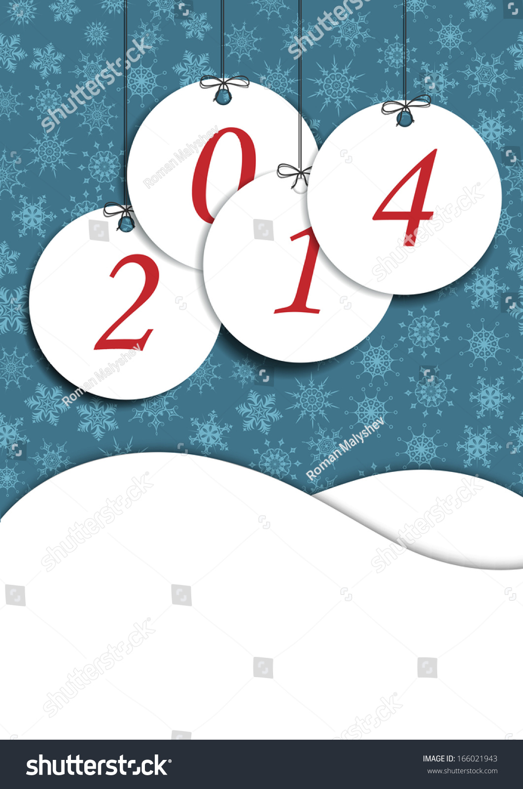 Vector Illustration On The Theme Of New Year - 166021943 : Shutterstock