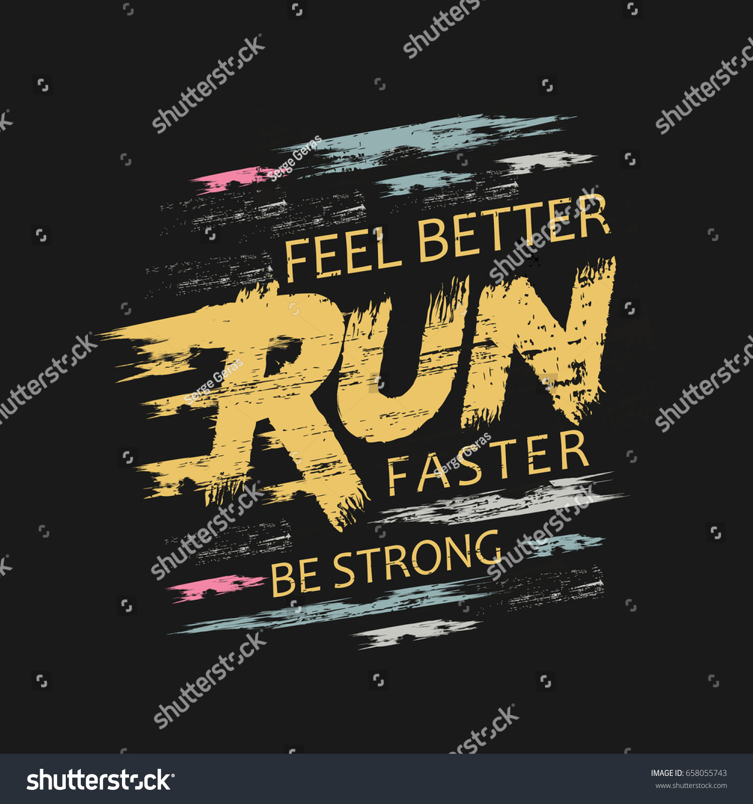 Vector Illustration On Theme Run Running Stock Vector (Royalty Free ...