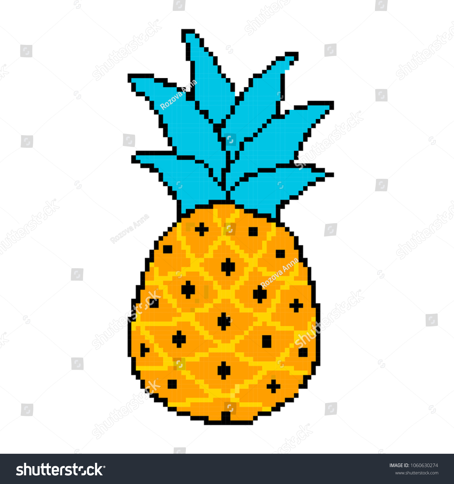 image vectorielle de stock de vector illustration pineapple pixel art 1060630274 https www shutterstock com fr image vector vector illustration pineapple pixel art 1060630274