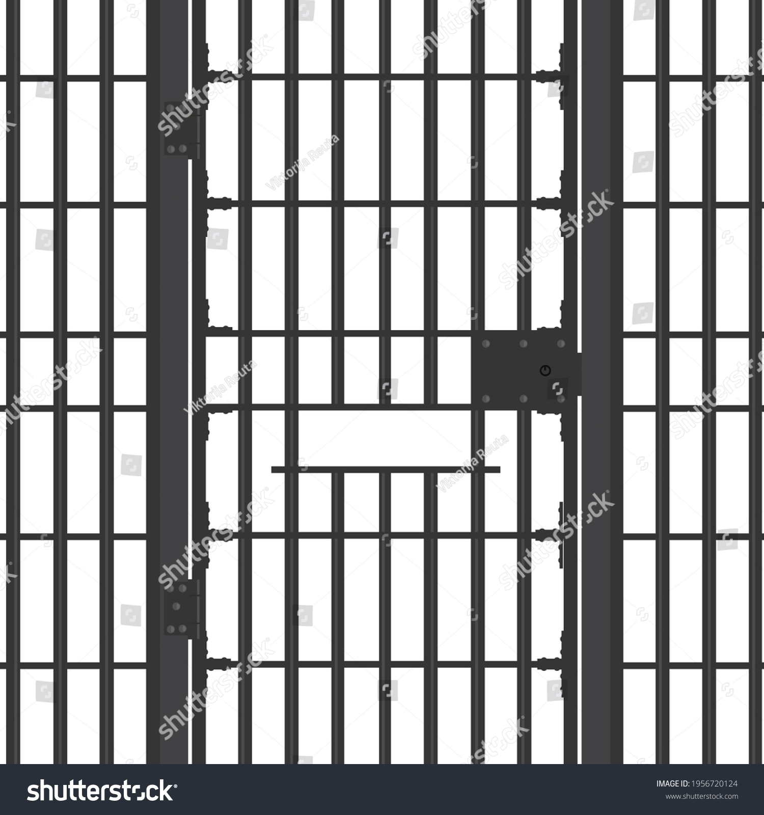 Vector Illustration Prison Bar Isolated On Stock Vector (royalty Free 