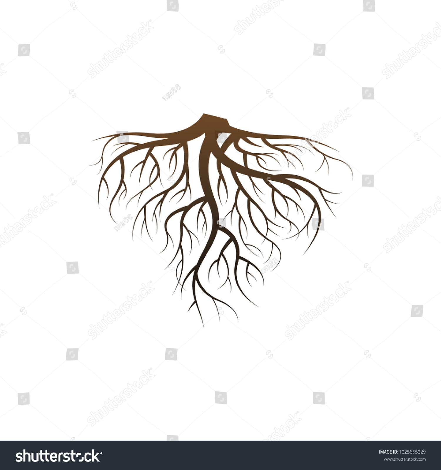 Vector Illustration Roots Style Stock Vector (Royalty Free) 1025655229