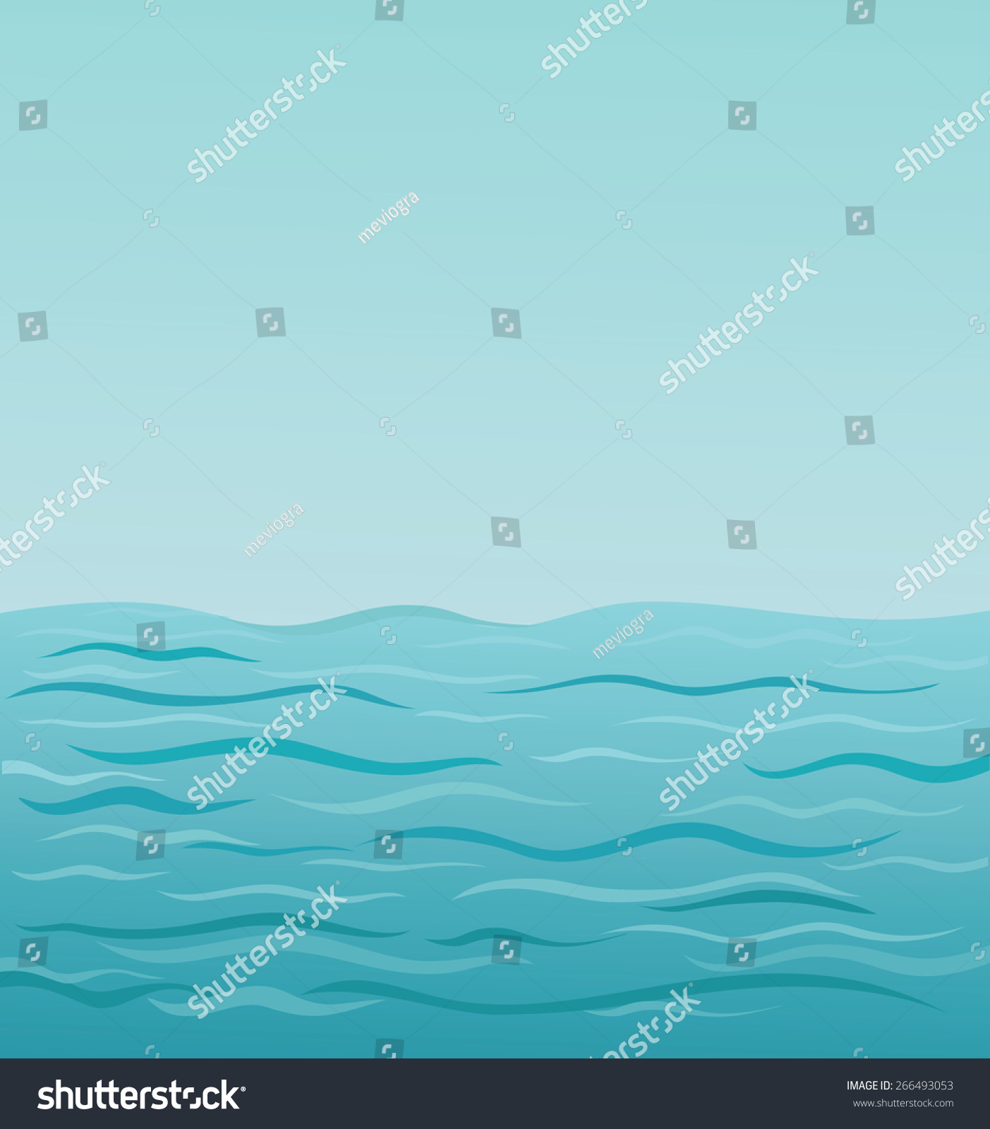 Vector Illustration Sea Water Background Stock Vector (Royalty Free