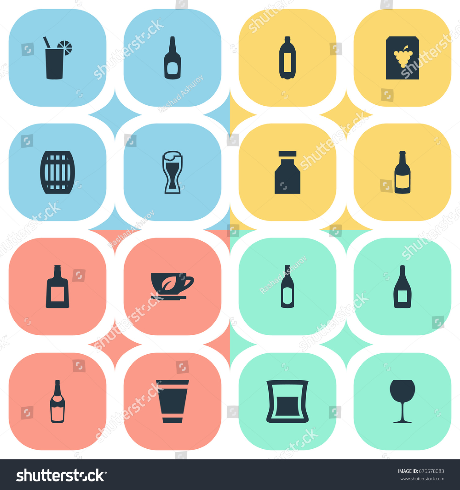 vector-illustration-set-simple-water-icons