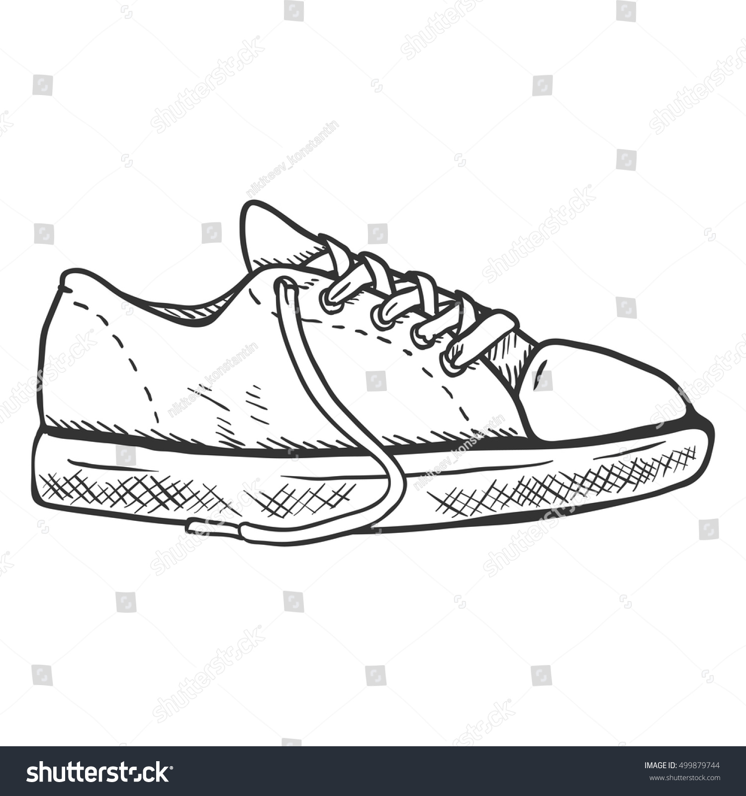 Vector Illustration Single Side View Casual Stock Vector (Royalty Free ...