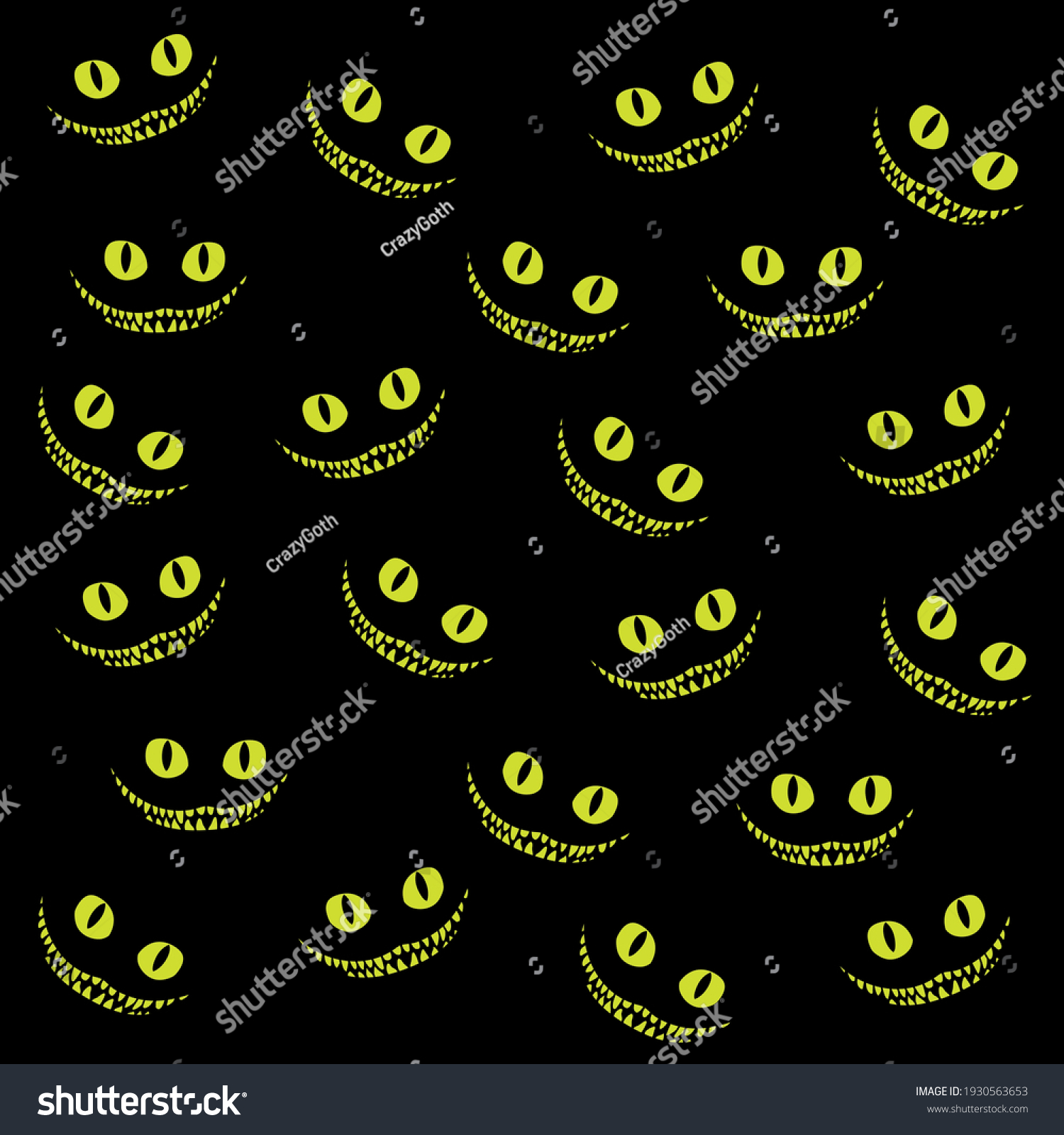 SVG of vector illustration smile of a crazy cat svg