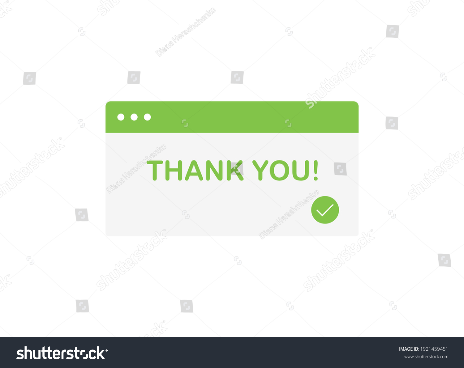 SVG of Vector illustration Thank you popup for your purchase. Order confirmed. The payment was successful. Flat design on white background. Green. Eps 10 svg