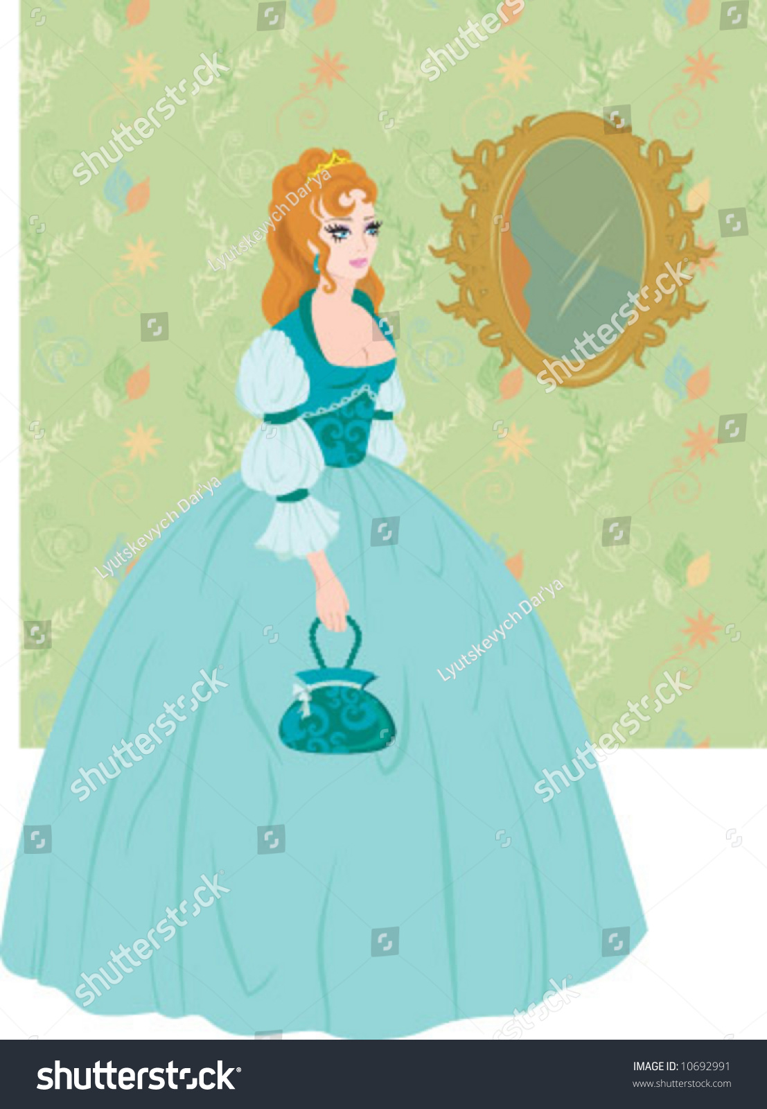 Vector Illustration To A Fairy Tale The Cinderella. A Series - 10692991 ...