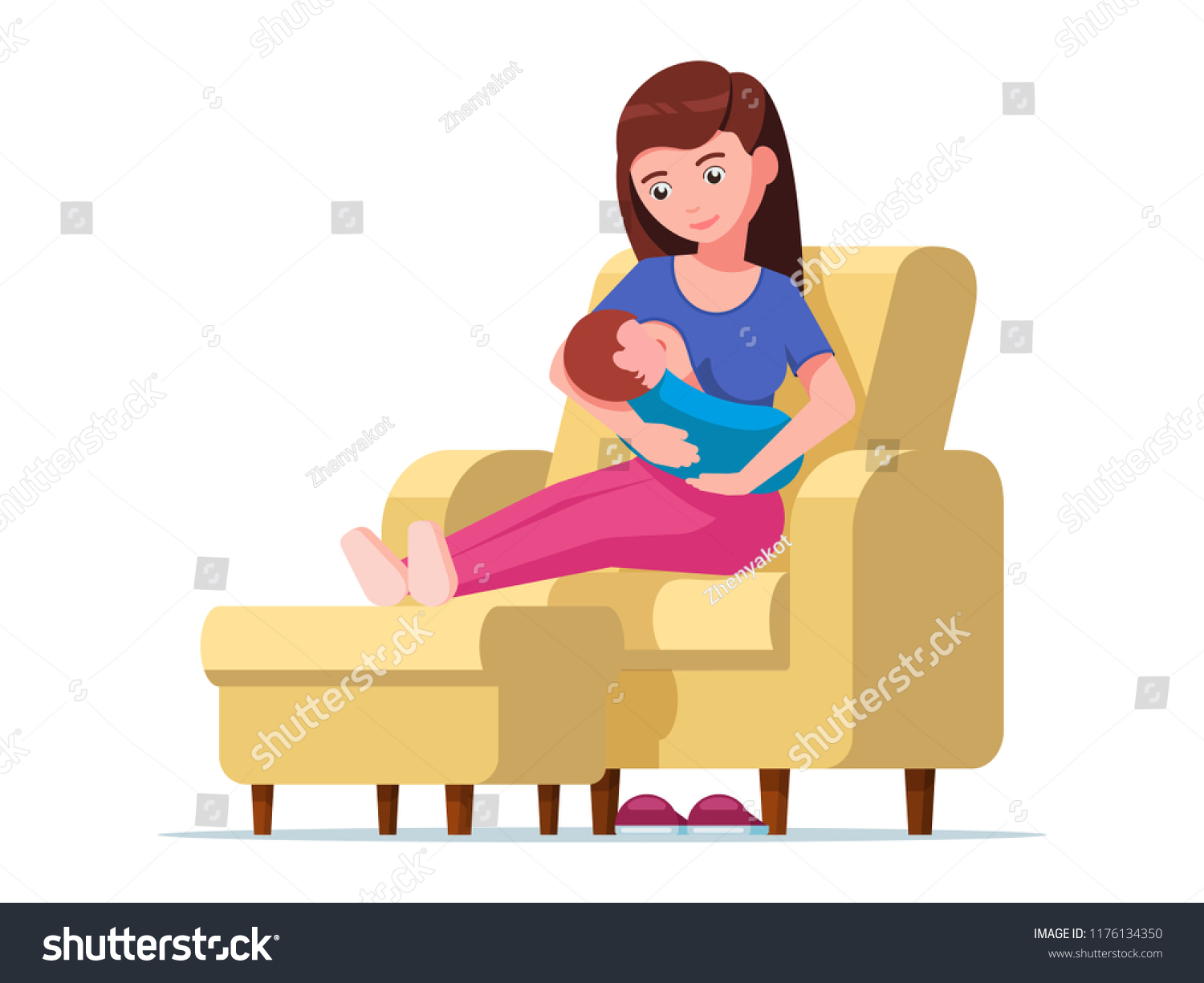 mother feeding chair