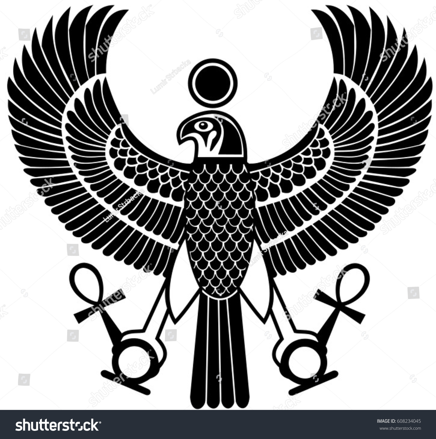 725 Egyptian eagle Stock Vectors, Images & Vector Art | Shutterstock