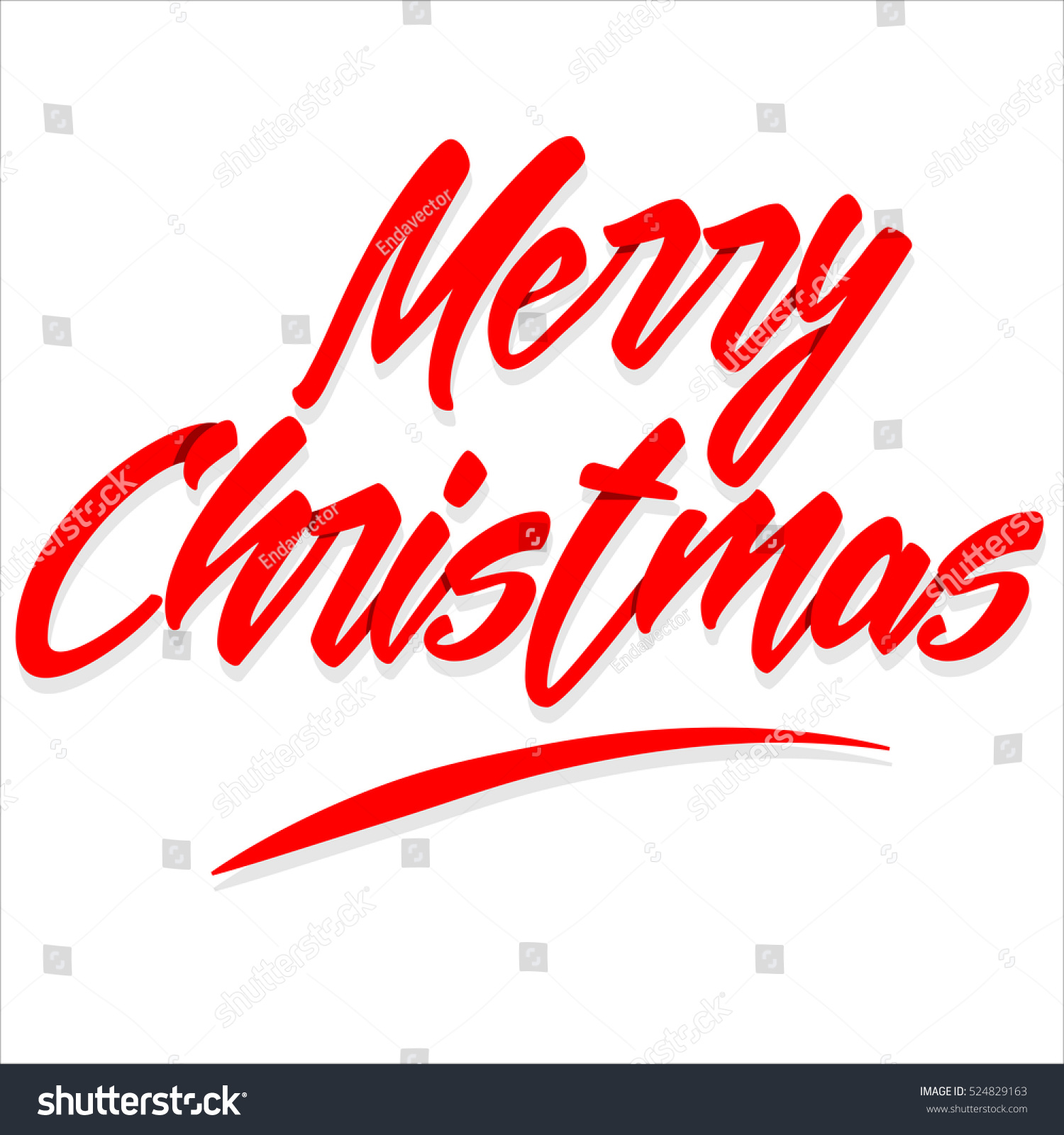 Vector Image Merry Christmas - 524829163 : Shutterstock