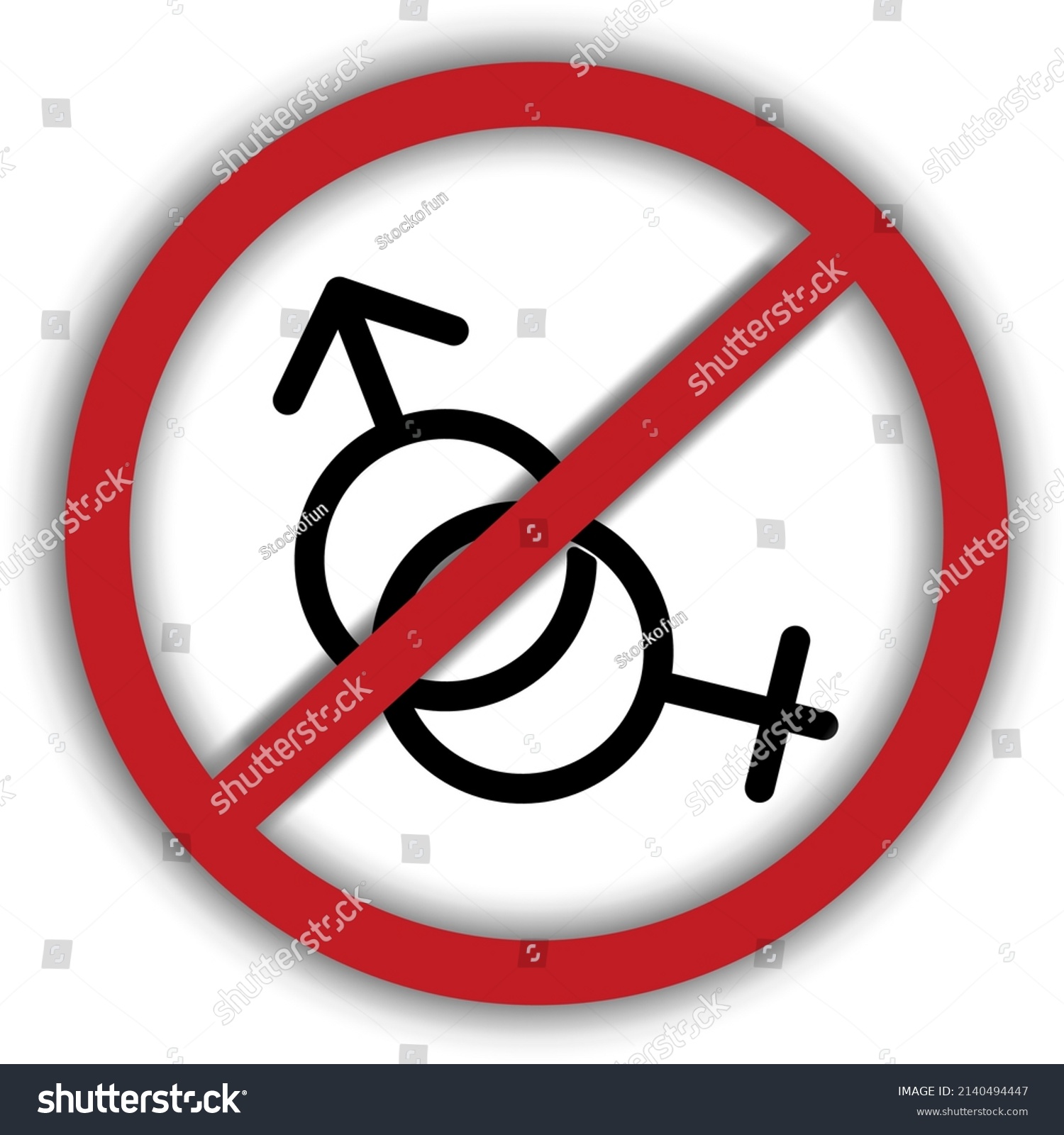 Vector Image Prohibition Sign Indicating No Stock Vector Royalty Free 2140494447 Shutterstock 