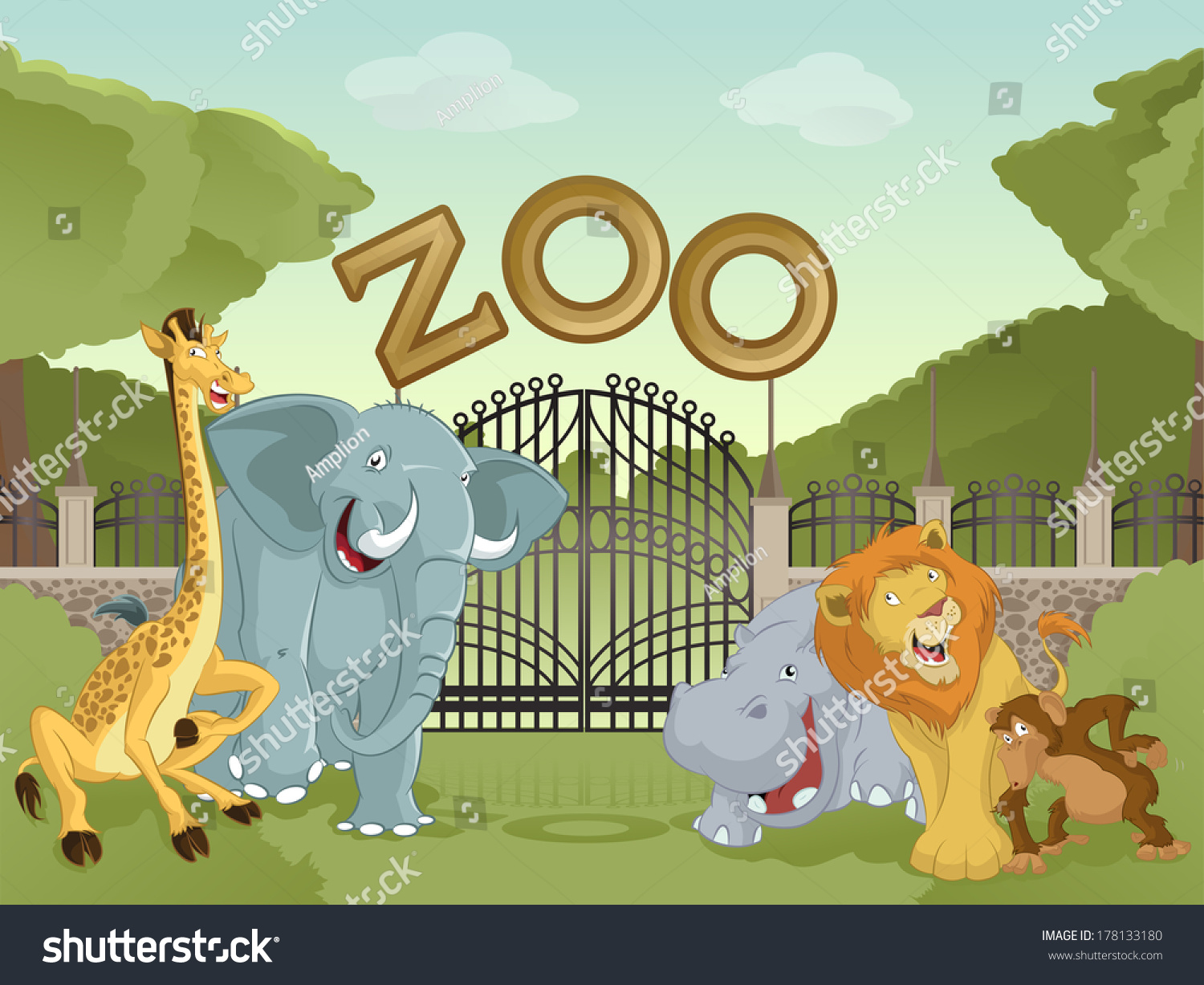 zoo background clipart - photo #24